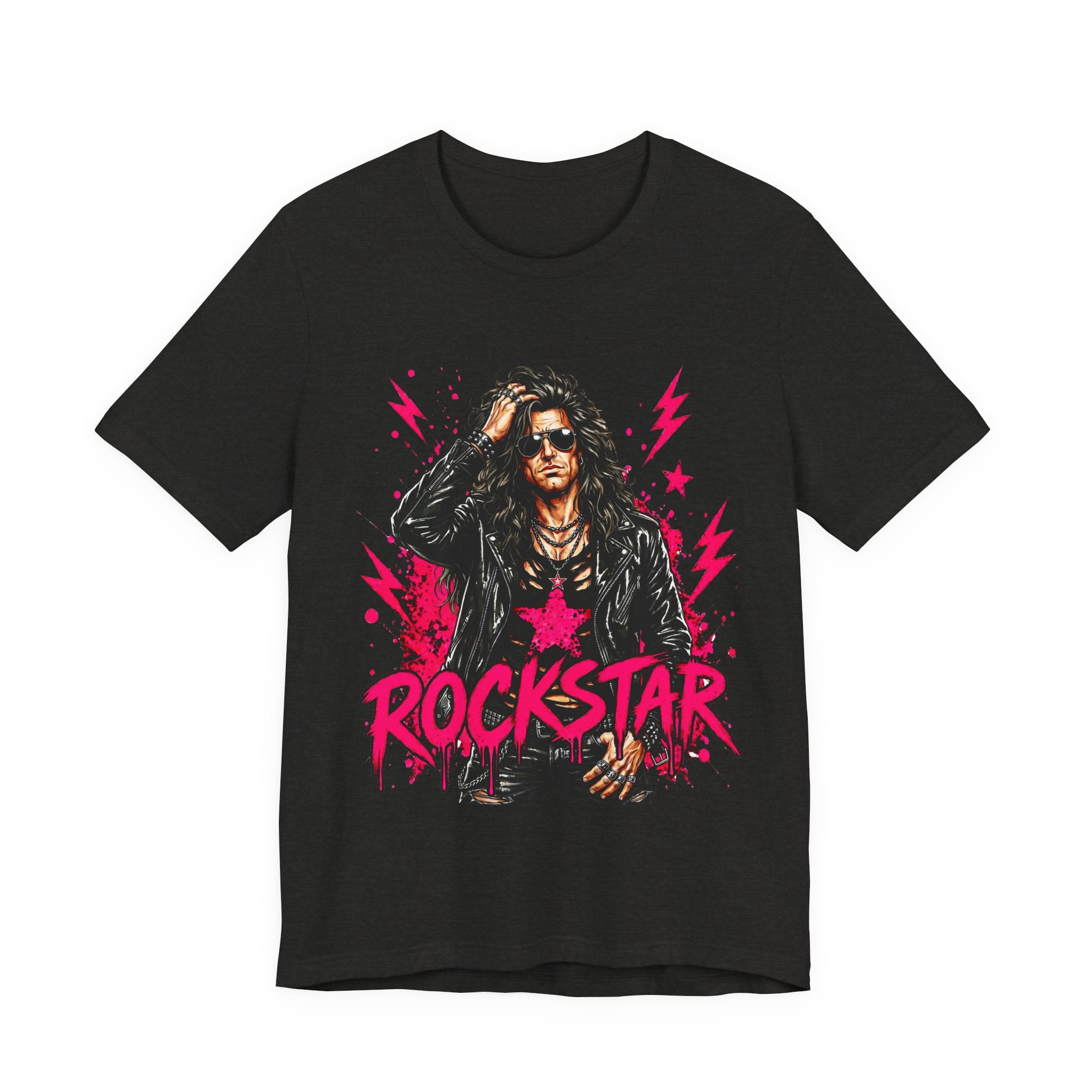 ROCKSTAR T-Shirt Dark Dude 80s Rock Style T-Shirt
