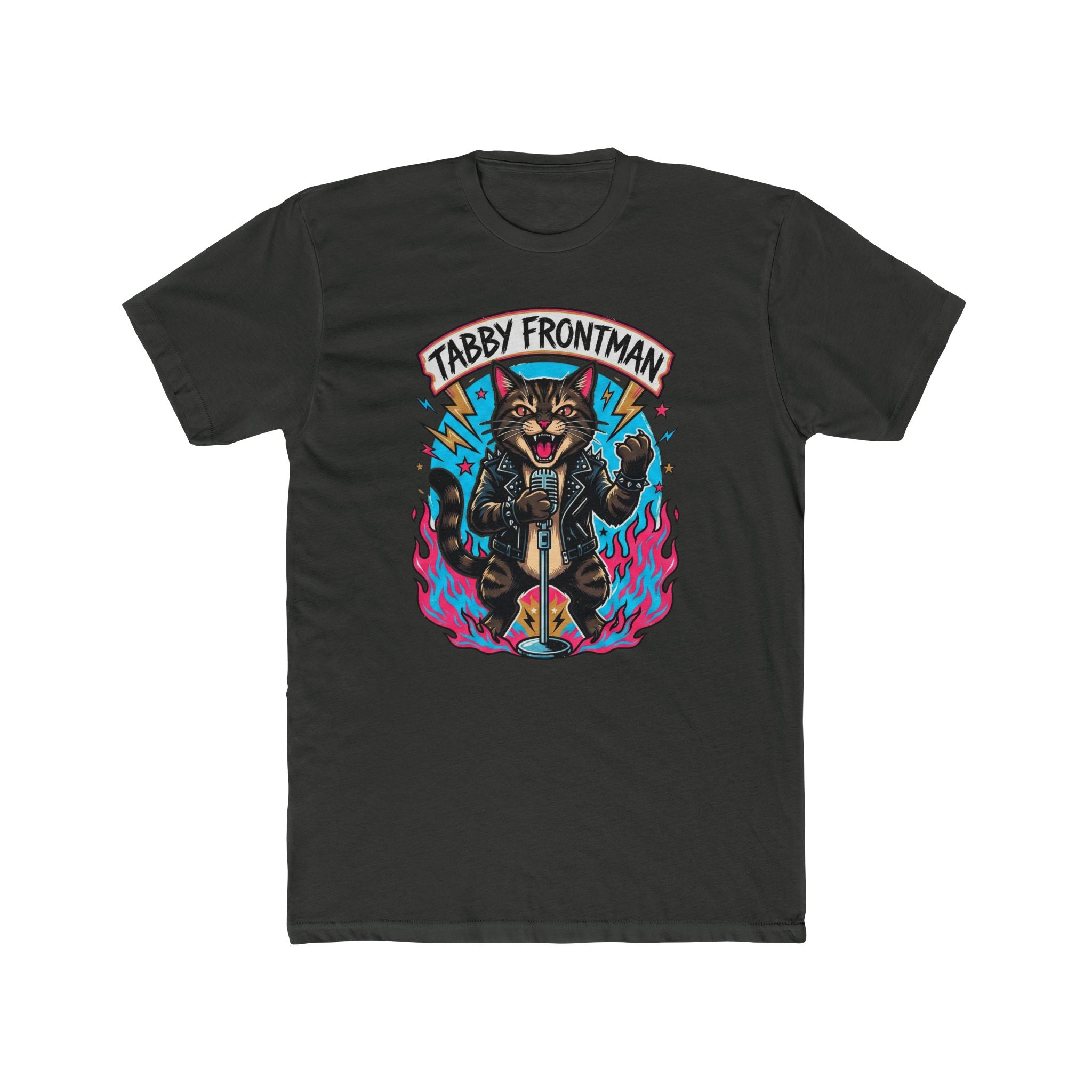 Tabby the singer Tee | Cat Playing Drums Graphic T-Shirt