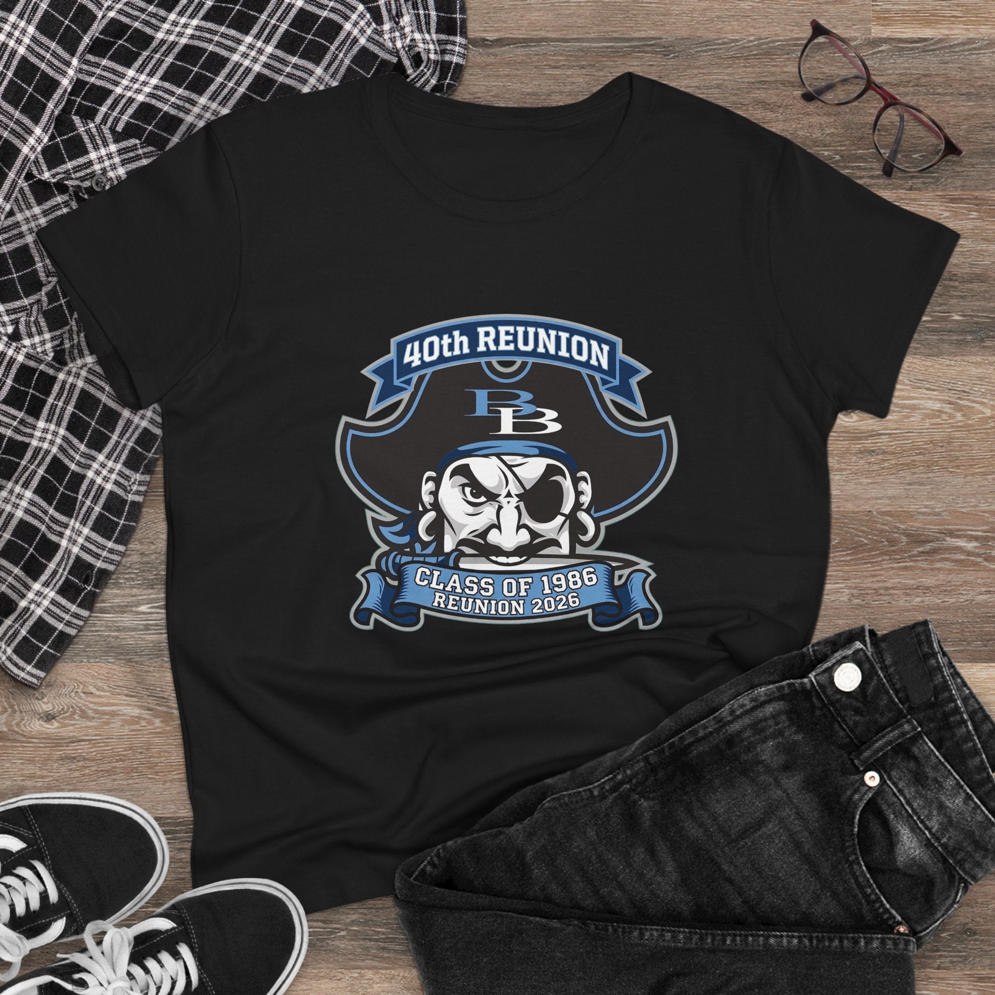 Pirate Mascot 40th Reunion Tee | Class of 1986 Reunion 2026