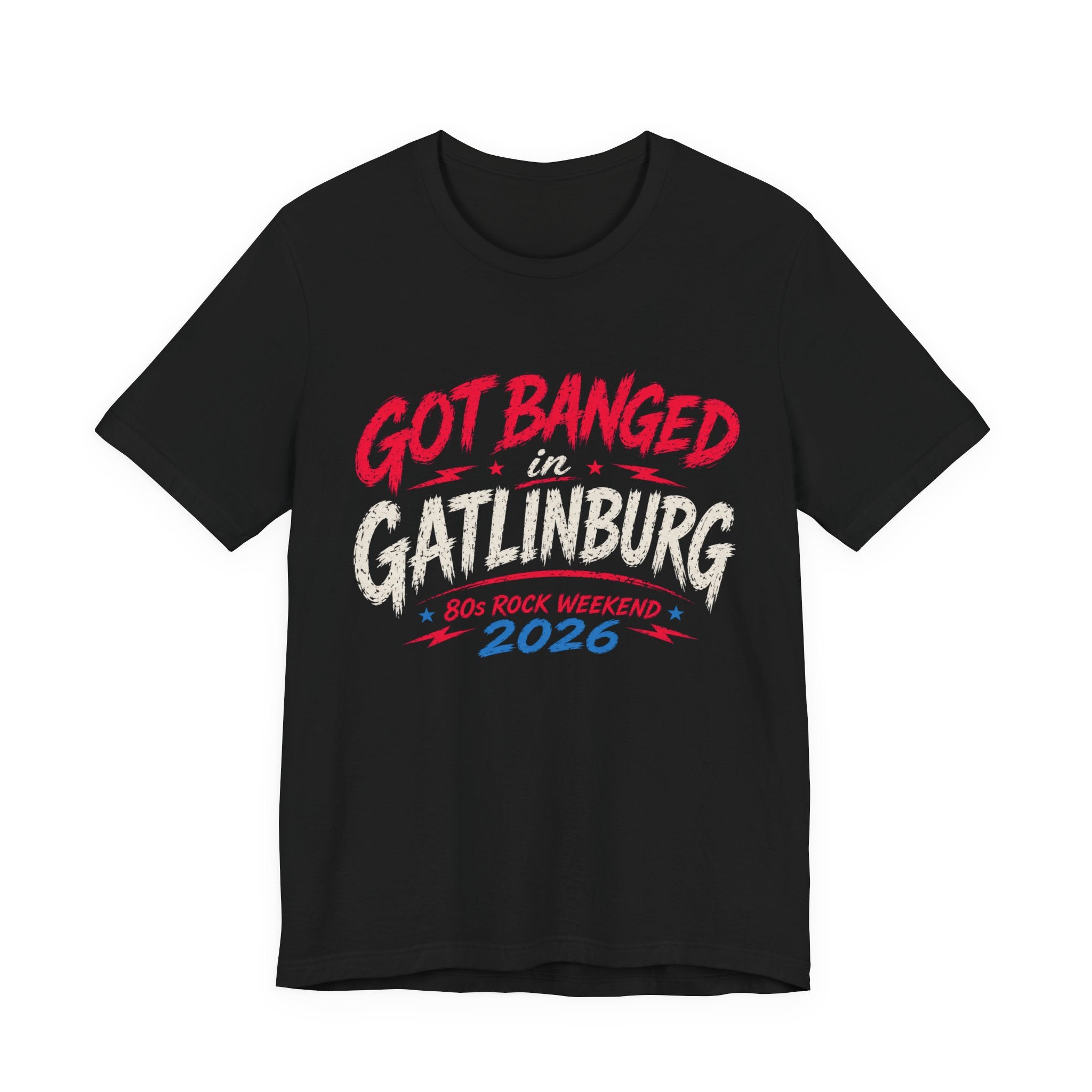Got Banged in Gatlinburg Shirt, Funny Bear Survival Tee, 80s Rock Weekend Shirt, Skull Concert Shirt, Gatlinburg Tennessee Shirt