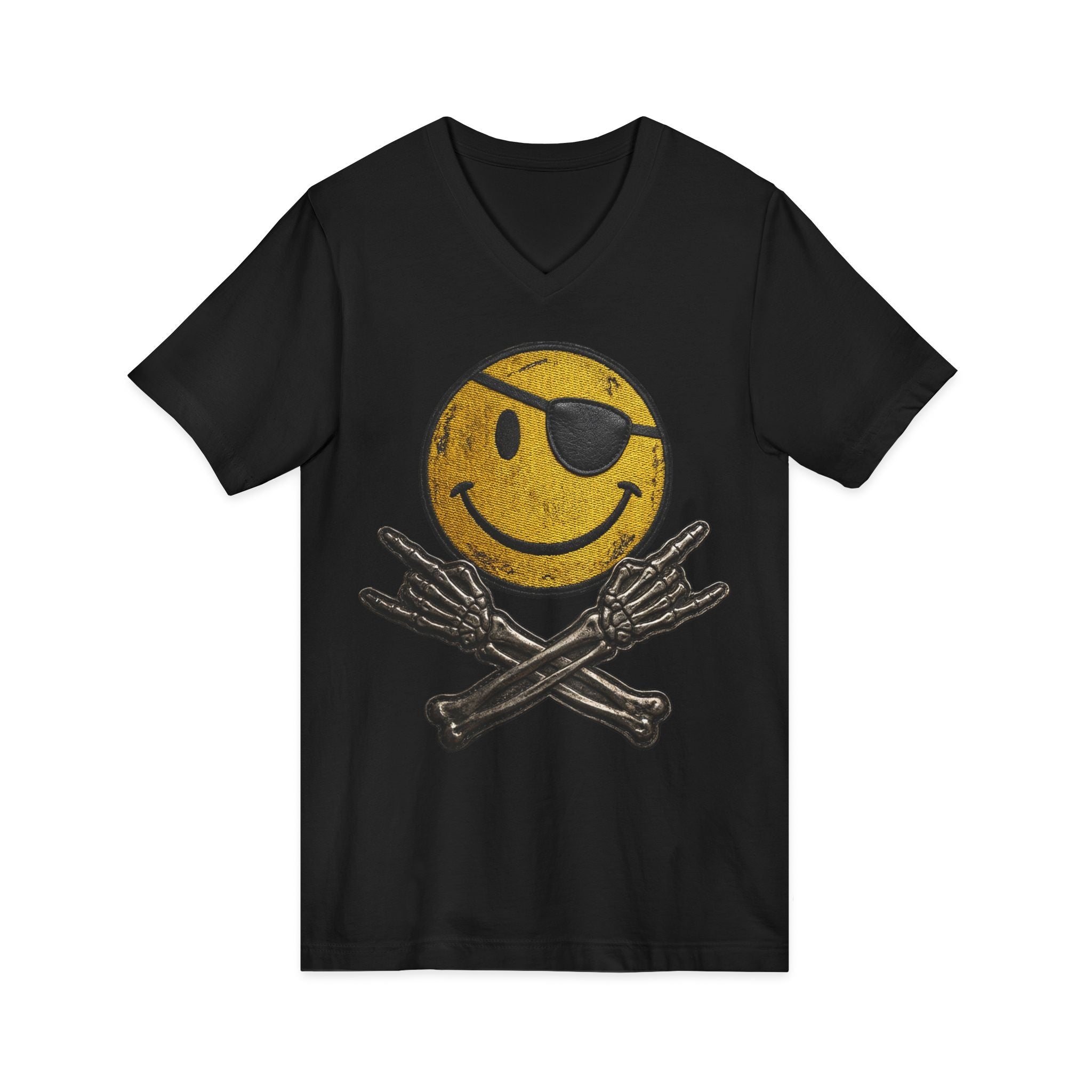 Smile V-Neck Tee Yellow