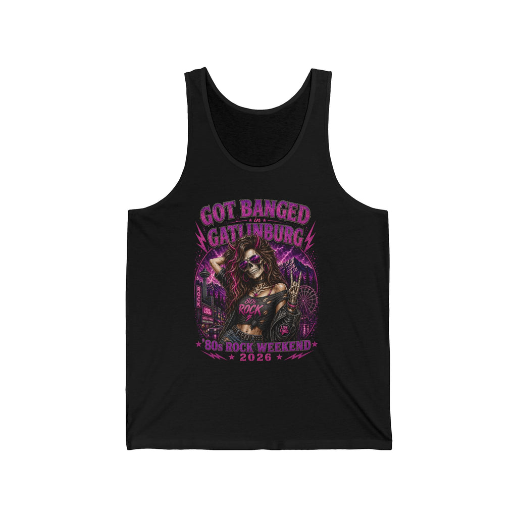 Got Banged Gatlinburg Brunette Tank Top — Bachelorette Party Vacation Tee