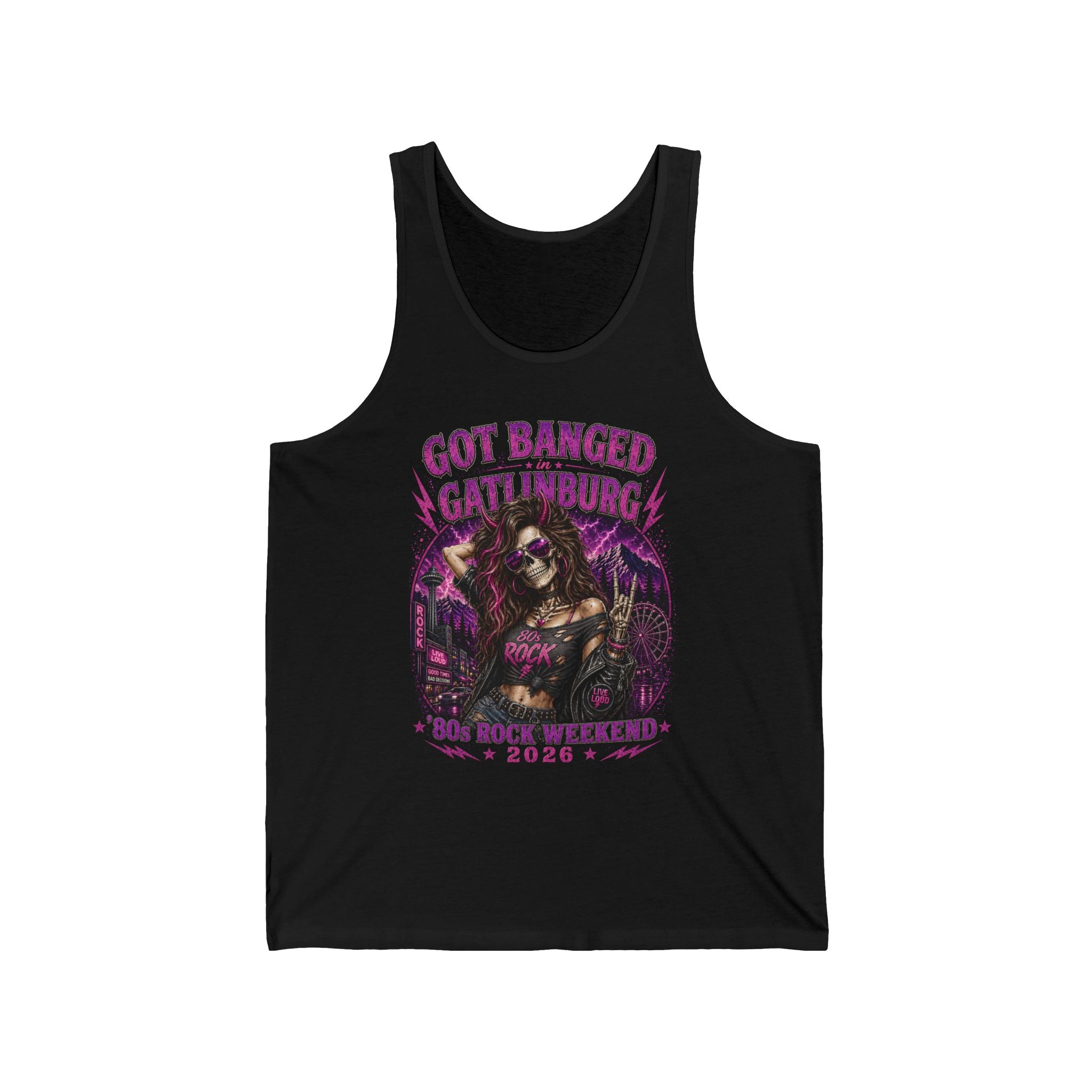 Got Banged Gatlinburg Brunette Tank Top — Bachelorette Party Vacation Tee
