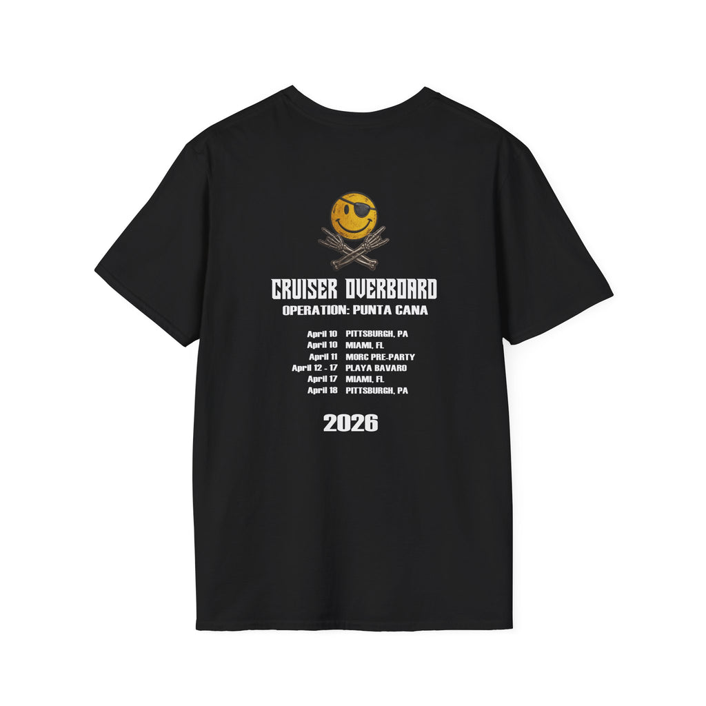 Smile Cruiser Overboard Pittsburgh - T-Shirt Yellow