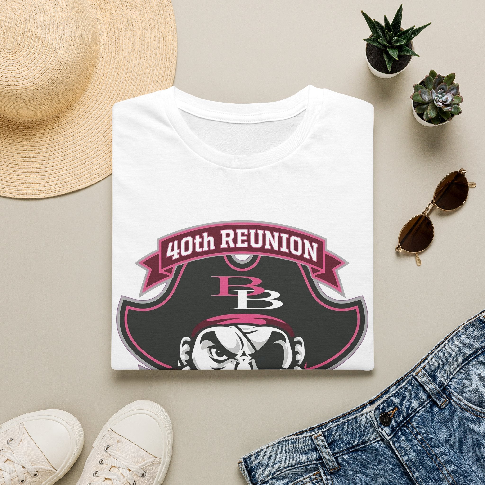 Official 40th Anniversary for the Class of 1986 Burrell High School T-Shirt - 2026 Pink
