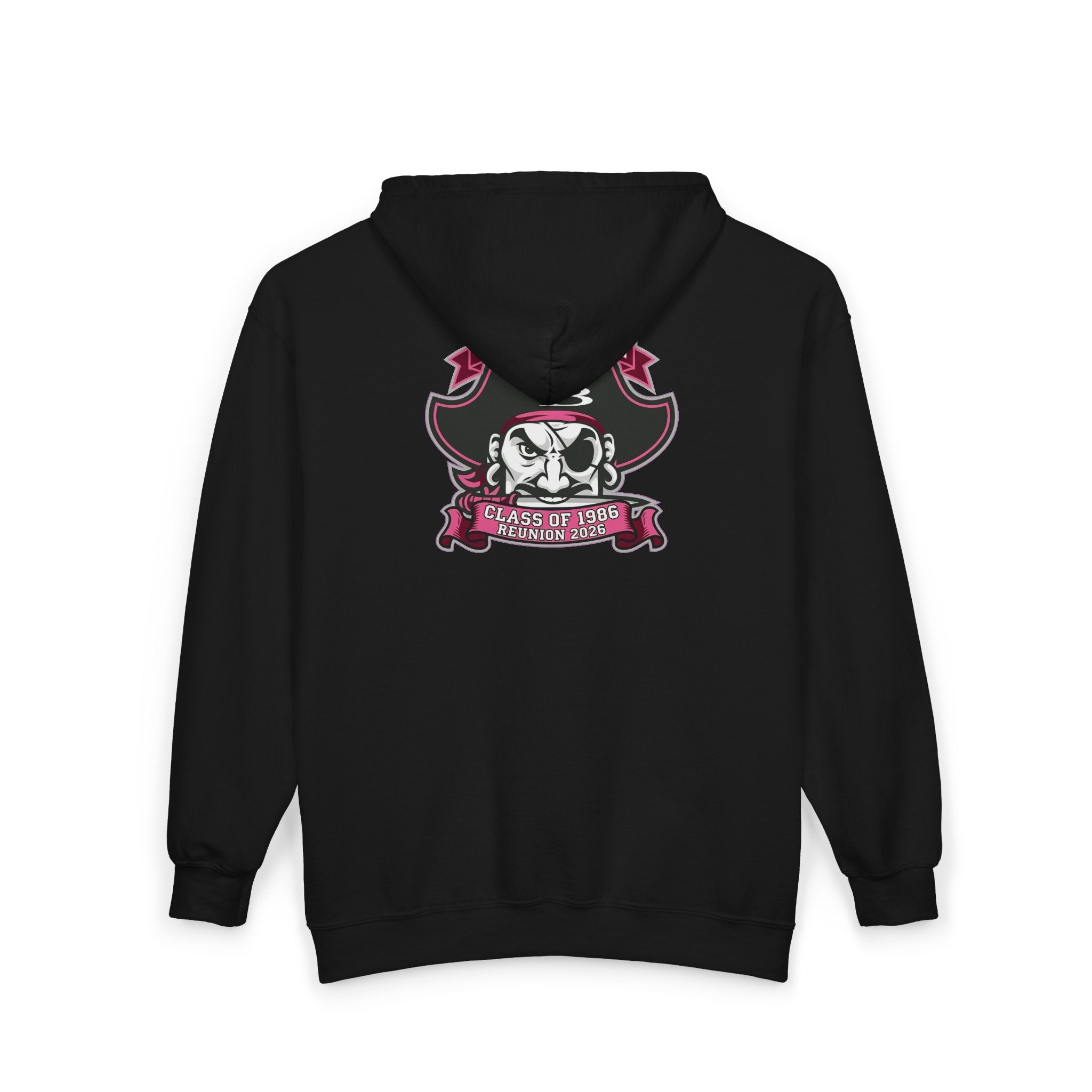 Official 40th Anniversary for the Class of 1986 Burrell High School Hoodie - 2026 Pink