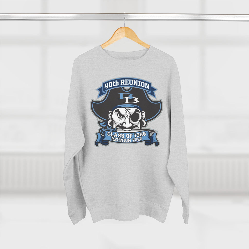 Official 40th Anniversary for the Class of 1986 Burrell High School Crewneck - 2026 Blue