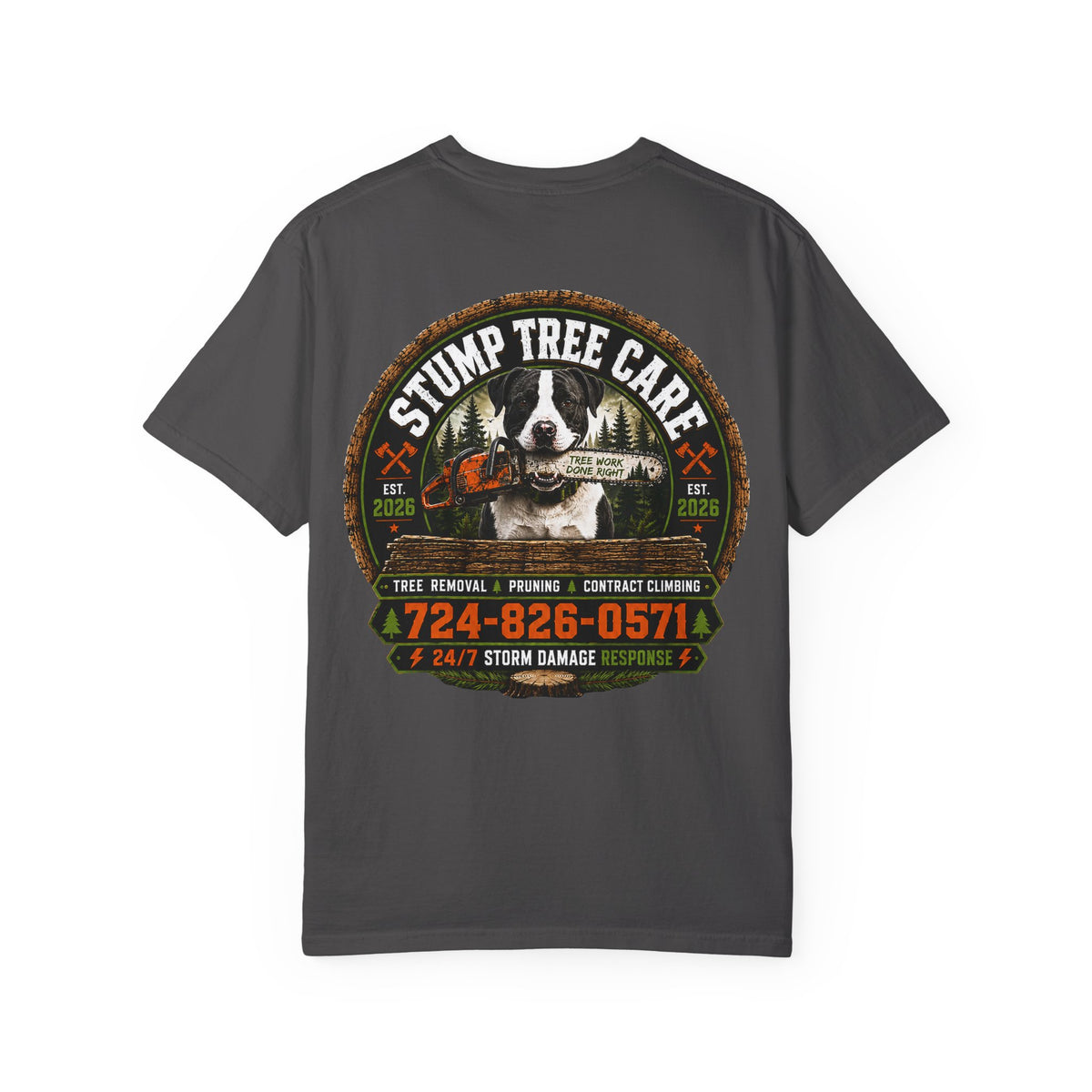 Stump Tree Care T-Shirt (Small Logo)