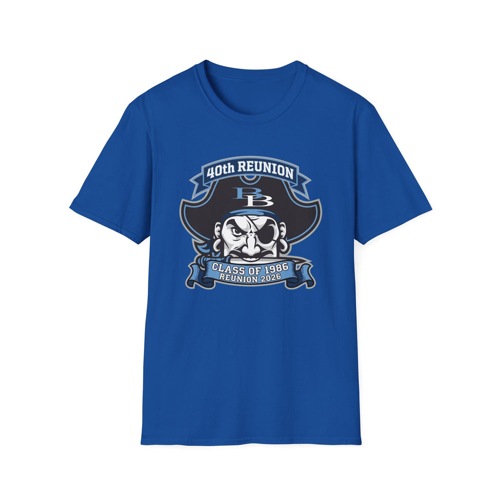 Official 40th Anniversary for the Class of 1986 Burrell High School T-Shirt - 2026 Blue