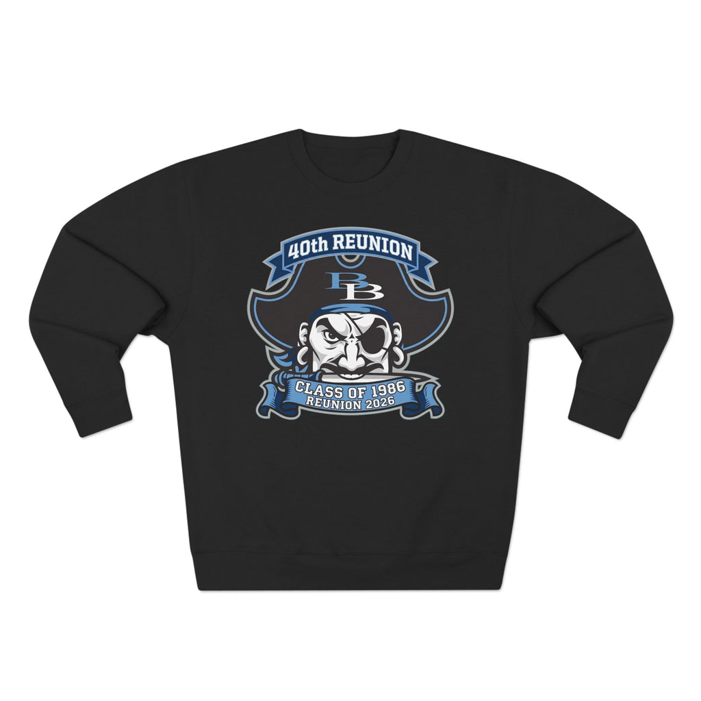 Official 40th Anniversary for the Class of 1986 Burrell High School Crewneck - 2026 Blue