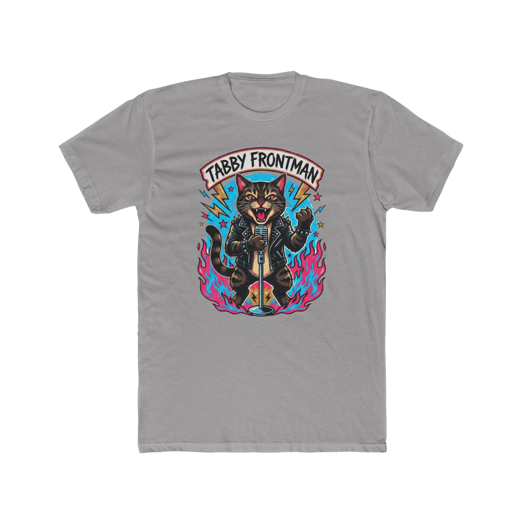Tabby the singer Tee | Cat Playing Drums Graphic T-Shirt