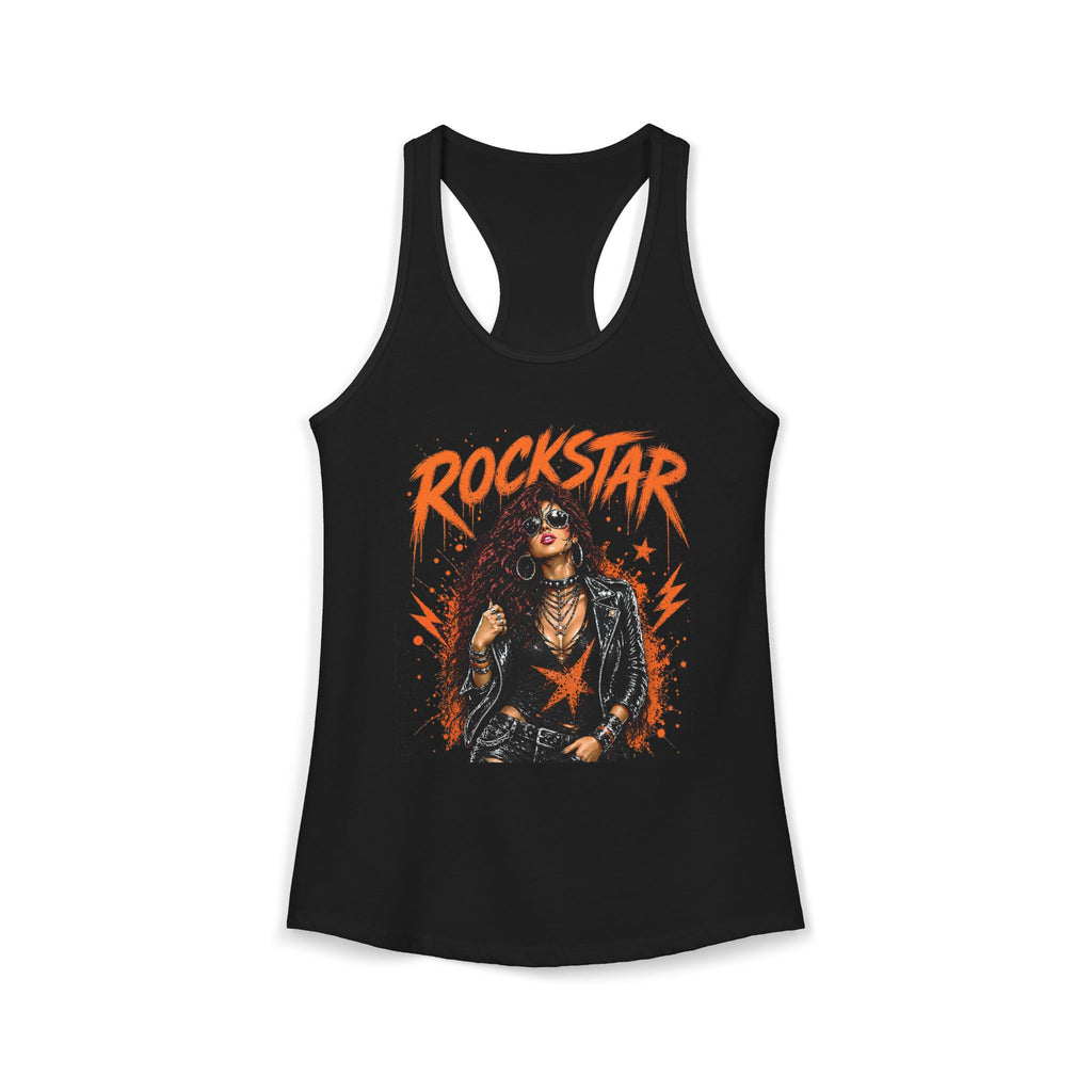 ROCKSTAR Tank Top Redhead 80s Rock Style