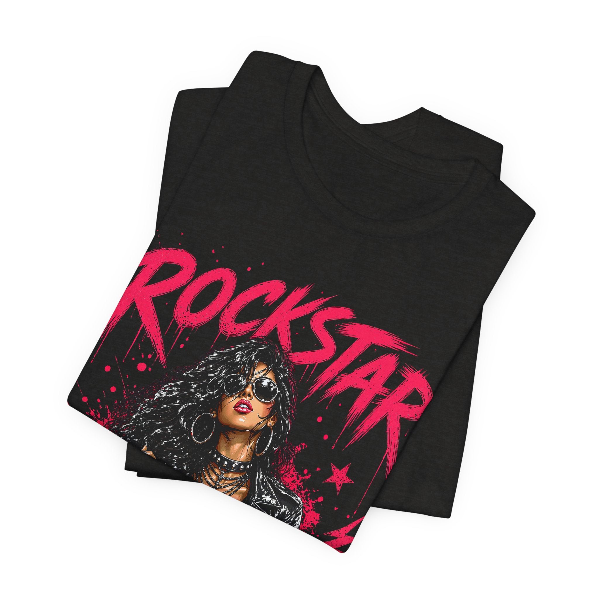 ROCKSTAR T-Shirt Brunette Beauty 80s Rock Style