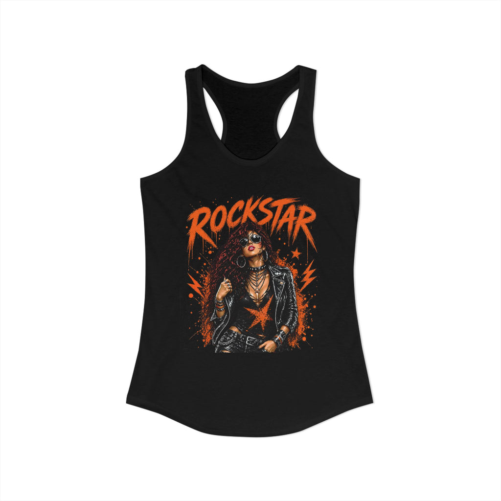 ROCKSTAR Tank Top Redhead 80s Rock Style