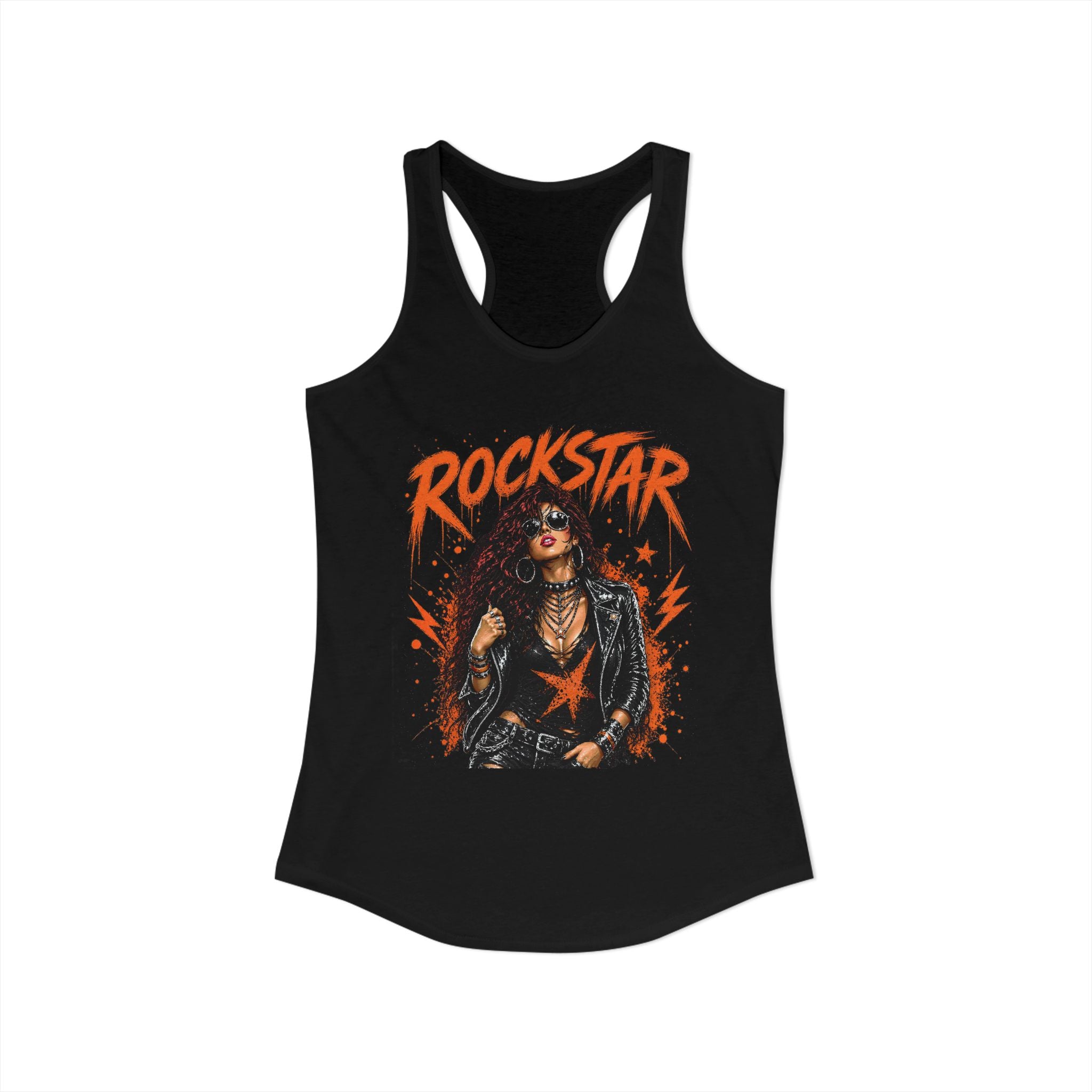 ROCKSTAR Tank Top Redhead 80s Rock Style