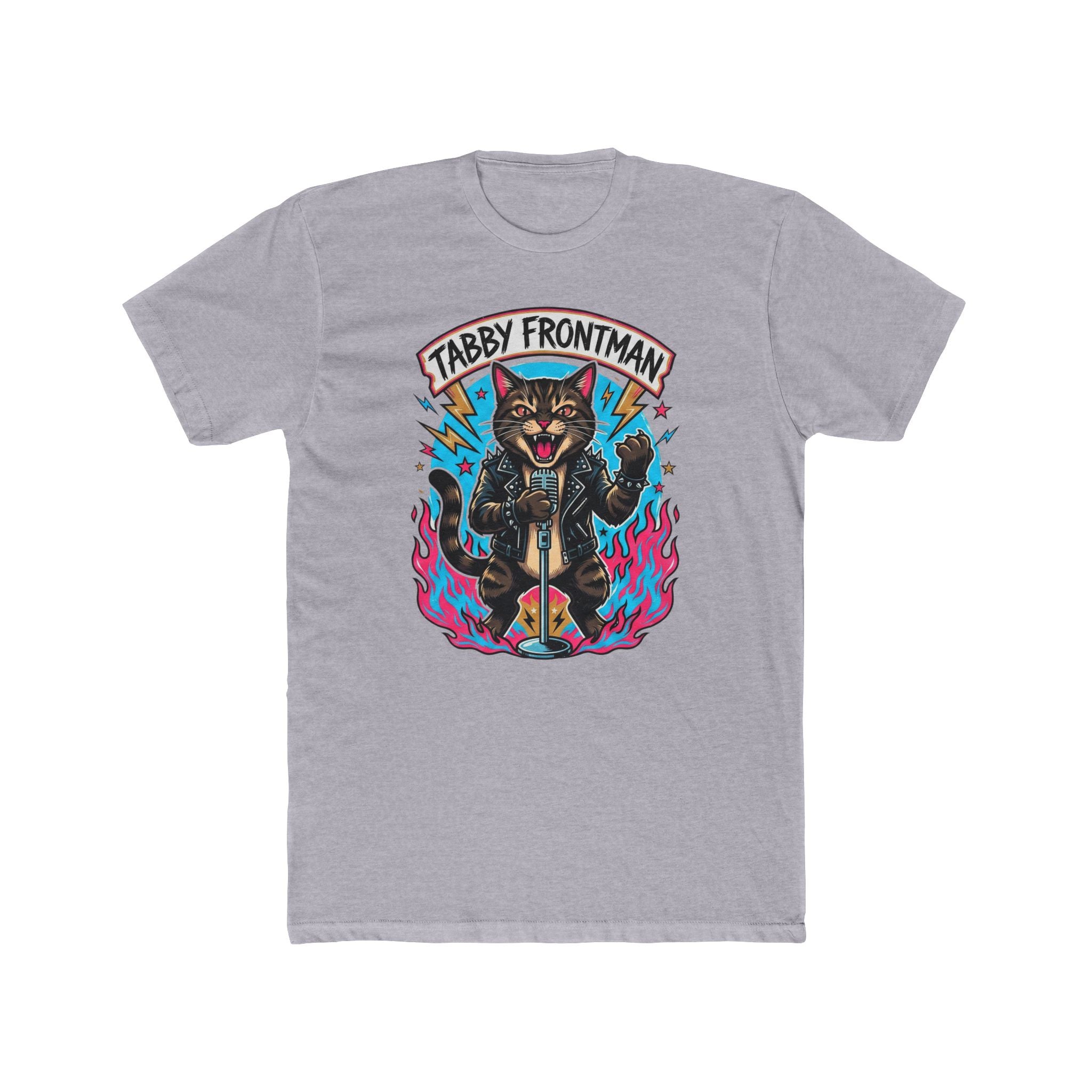 Tabby the singer Tee | Cat Playing Drums Graphic T-Shirt