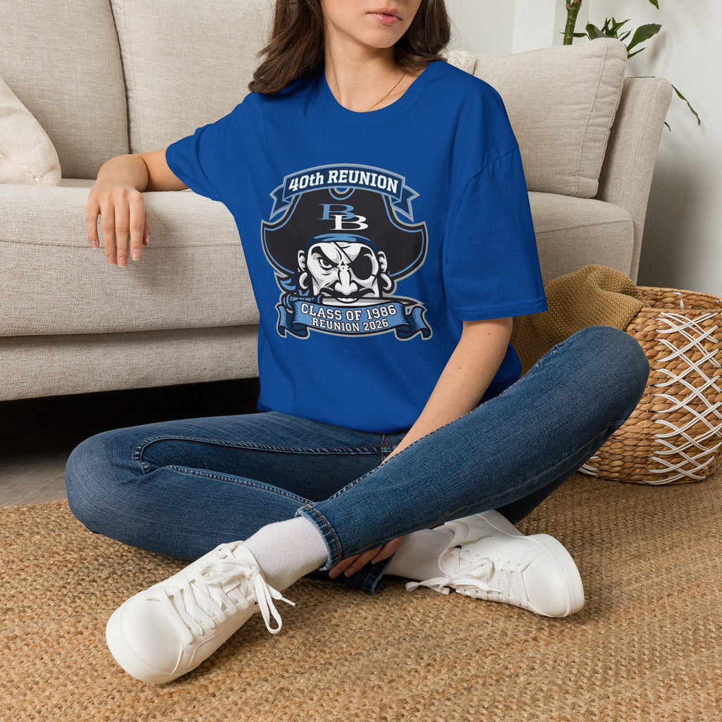 Official 40th Anniversary for the Class of 1986 Burrell High School T-Shirt - 2026 Blue