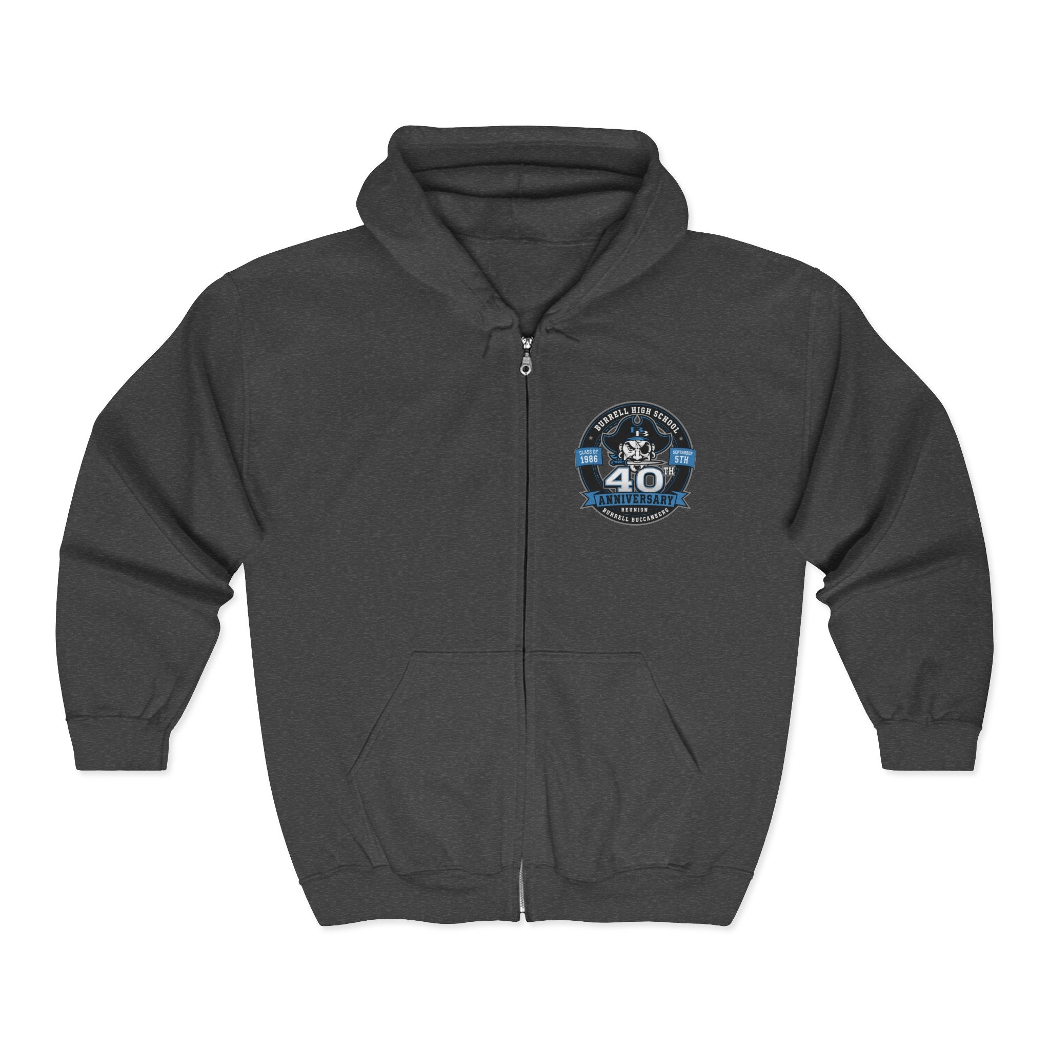 Official 40th Anniversary for the Class of 1986 Burrell High School Hoodie - 2026 Blue
