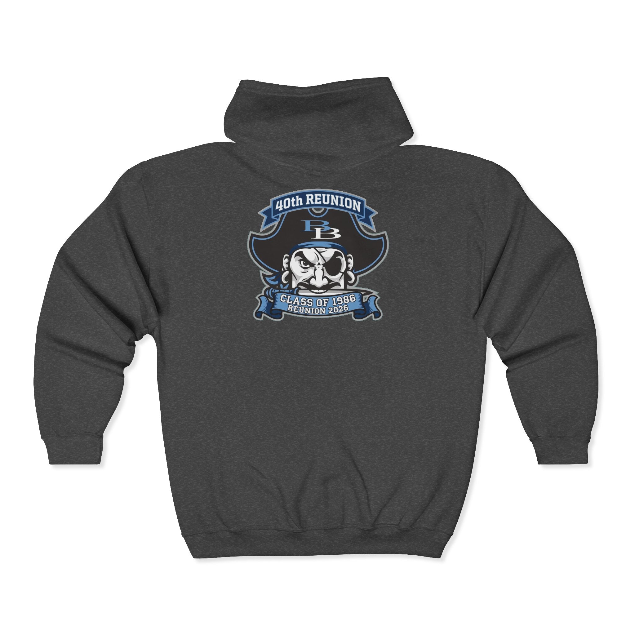 Official 40th Anniversary for the Class of 1986 Burrell High School Hoodie - 2026 Blue