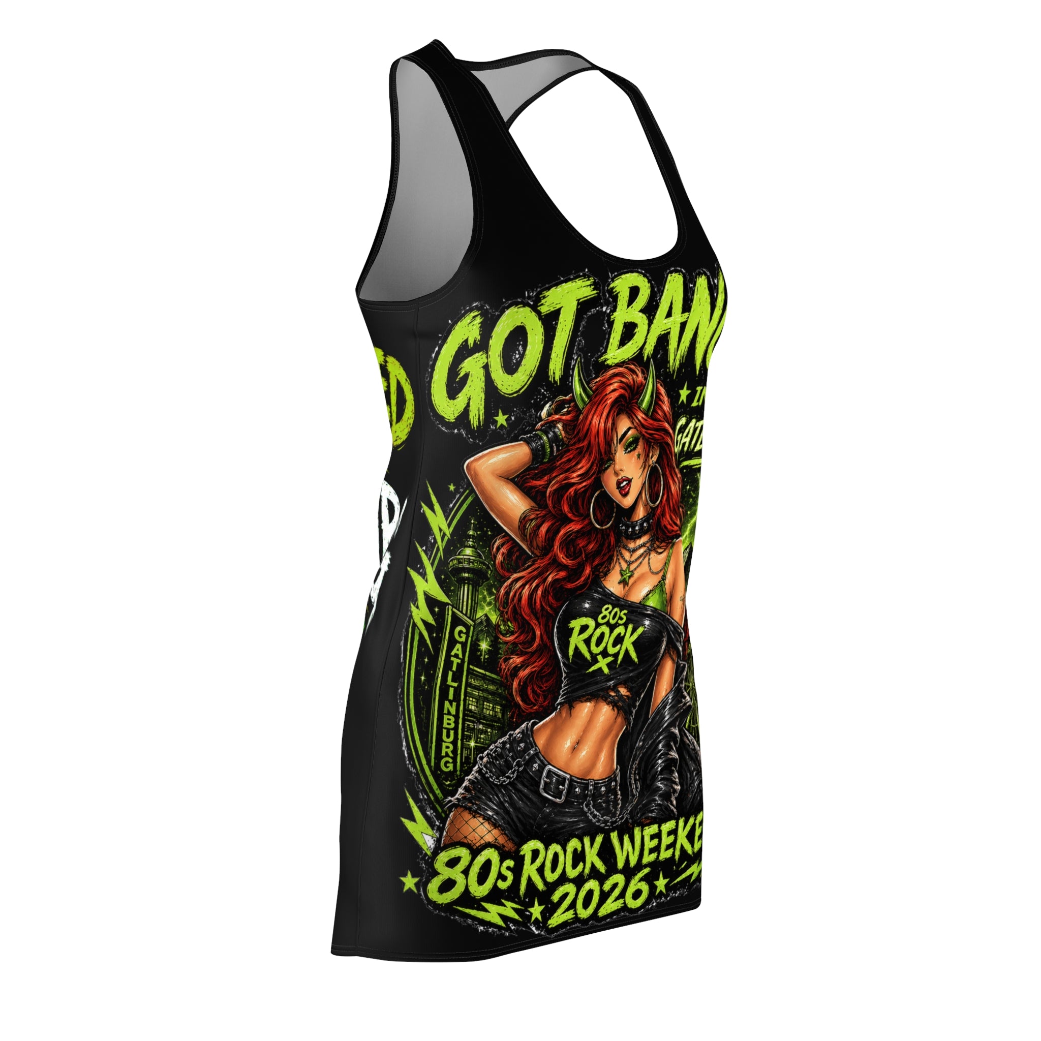 Got Banged in Gatlinburg, Dress, Racerback Rocker Wild One Pinup 80s Rock Weekend 2026