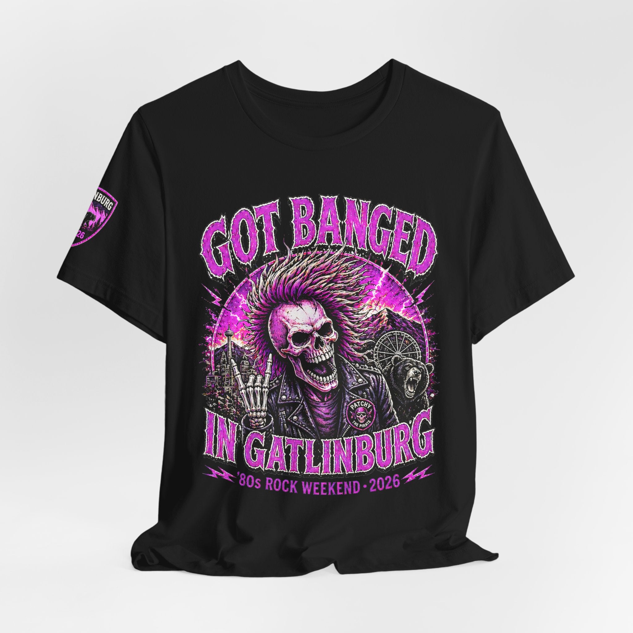 Copy of Copy of Purple Skull Rocker Shirt, Gothic Punk Graphic Tee, Dark Aesthetic Streetwear, Edgy Skeleton Shirt, Alternative Fashion Gift