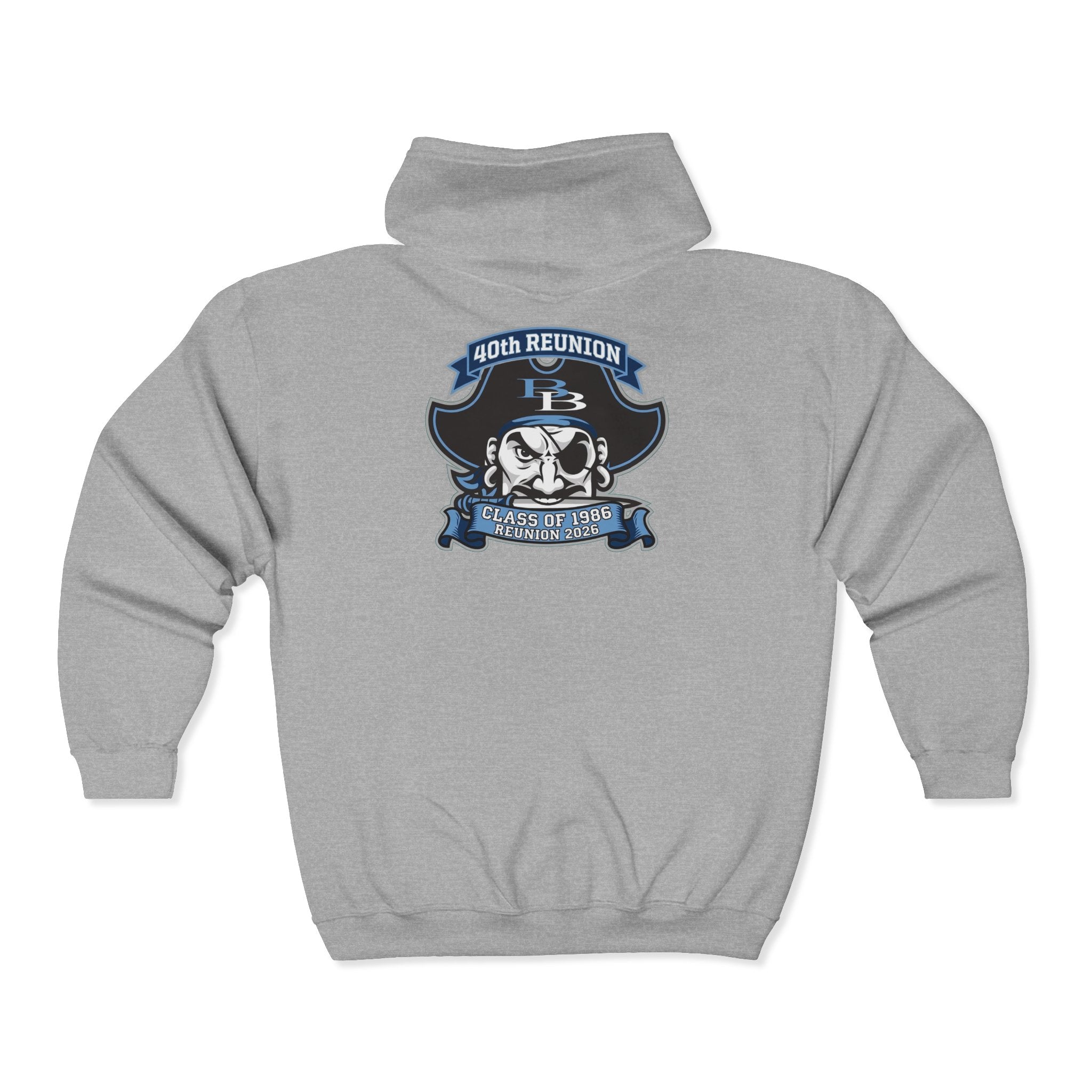 Official 40th Anniversary for the Class of 1986 Burrell High School Hoodie - 2026 Blue