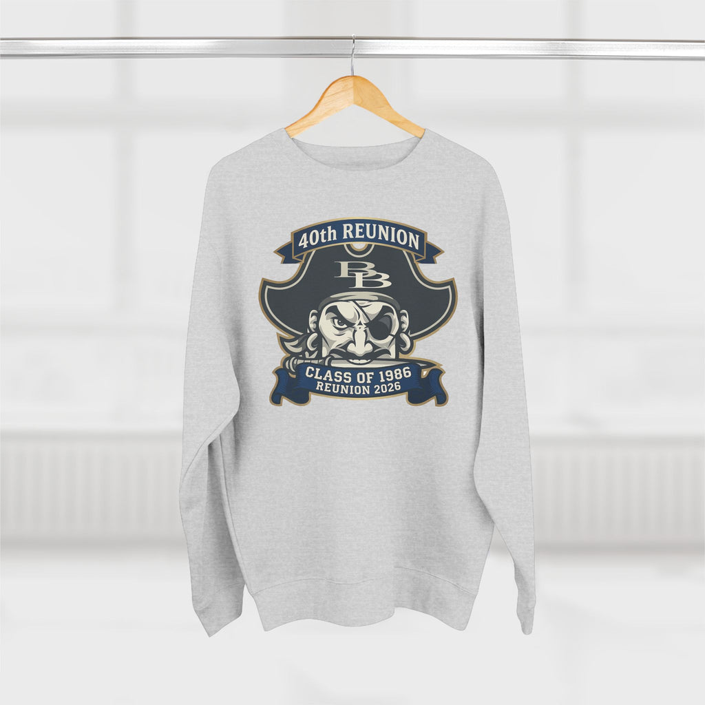 Official 40th Anniversary for the Class of 1986 Burrell High School Crewneck - 2026 Blue/Gold