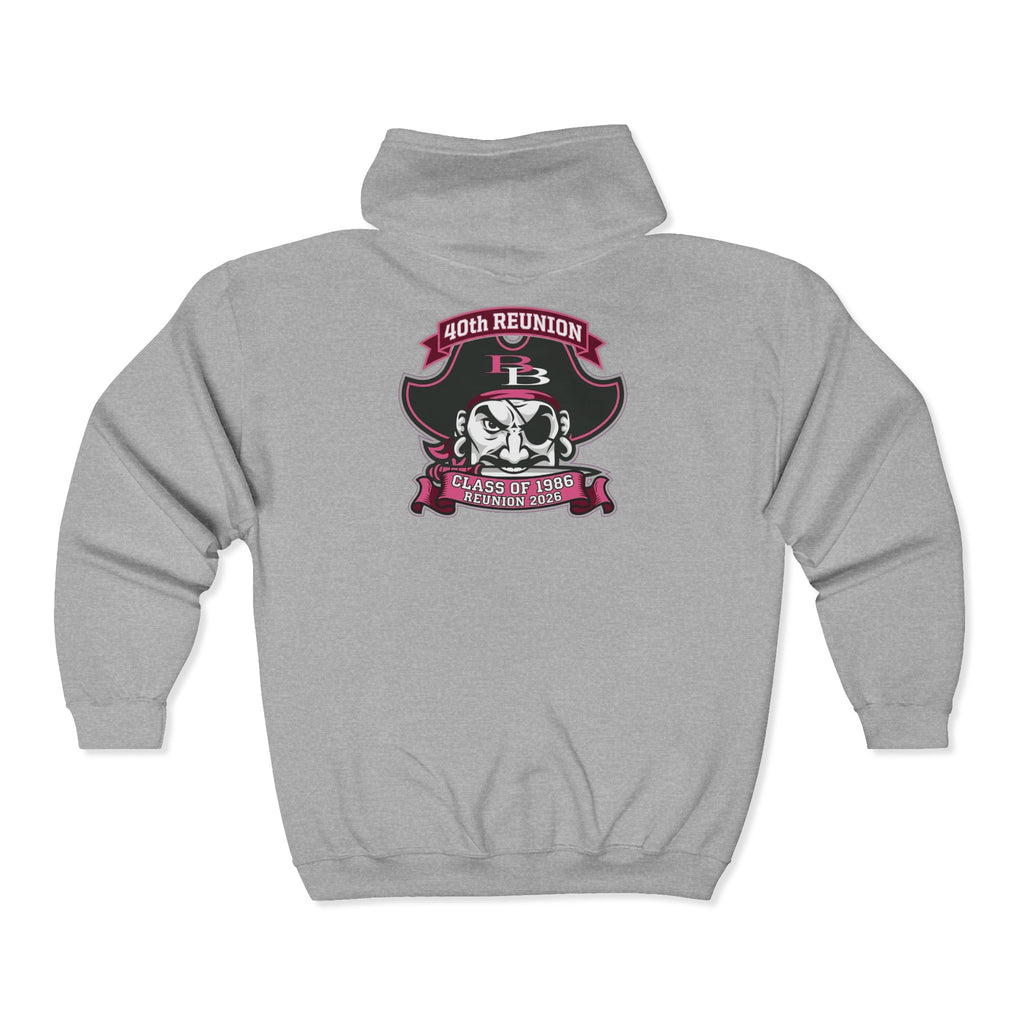 Official 40th Anniversary for the Class of 1986 Burrell High School Hoodie - 2026 Pink