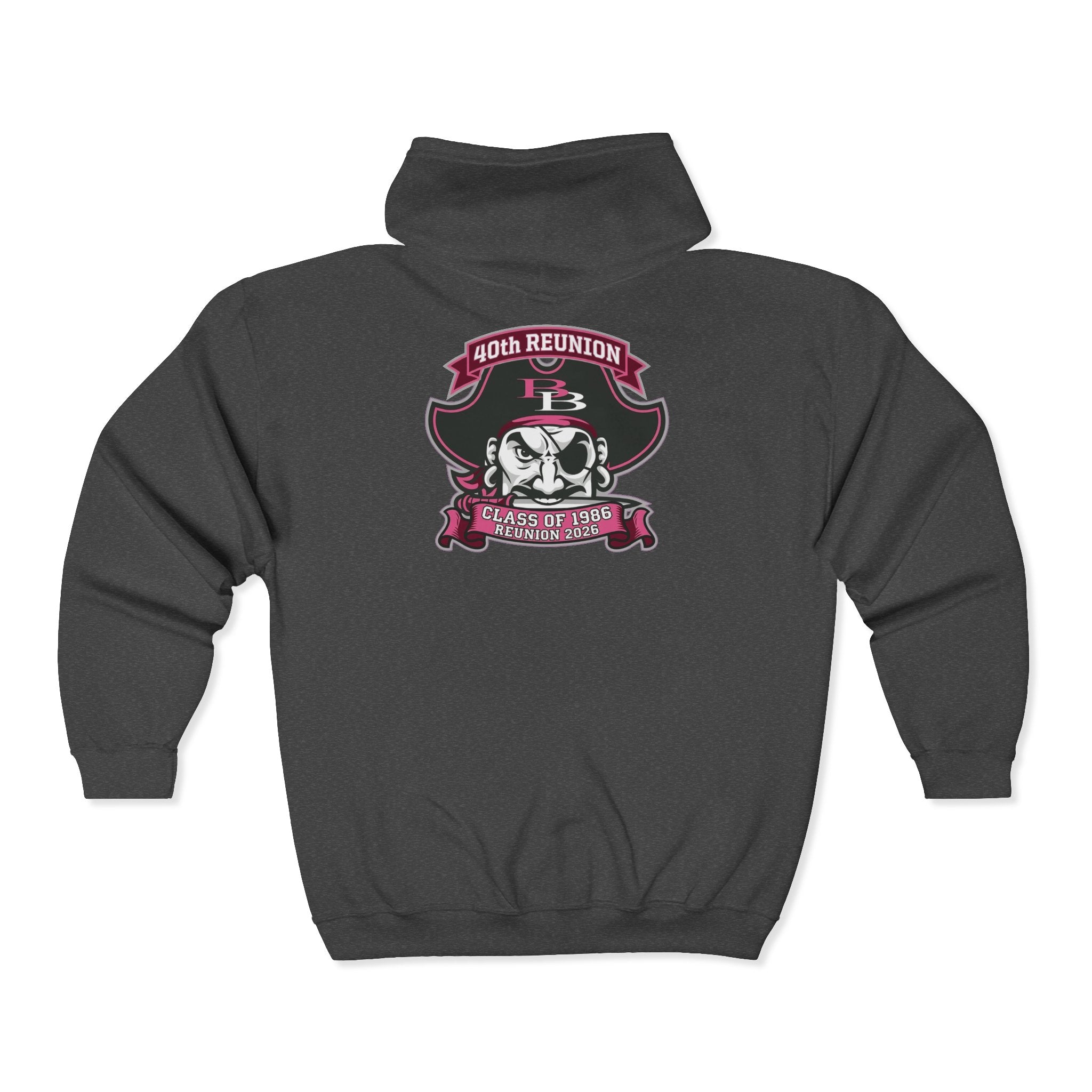 Official 40th Anniversary for the Class of 1986 Burrell High School Hoodie - 2026 Pink