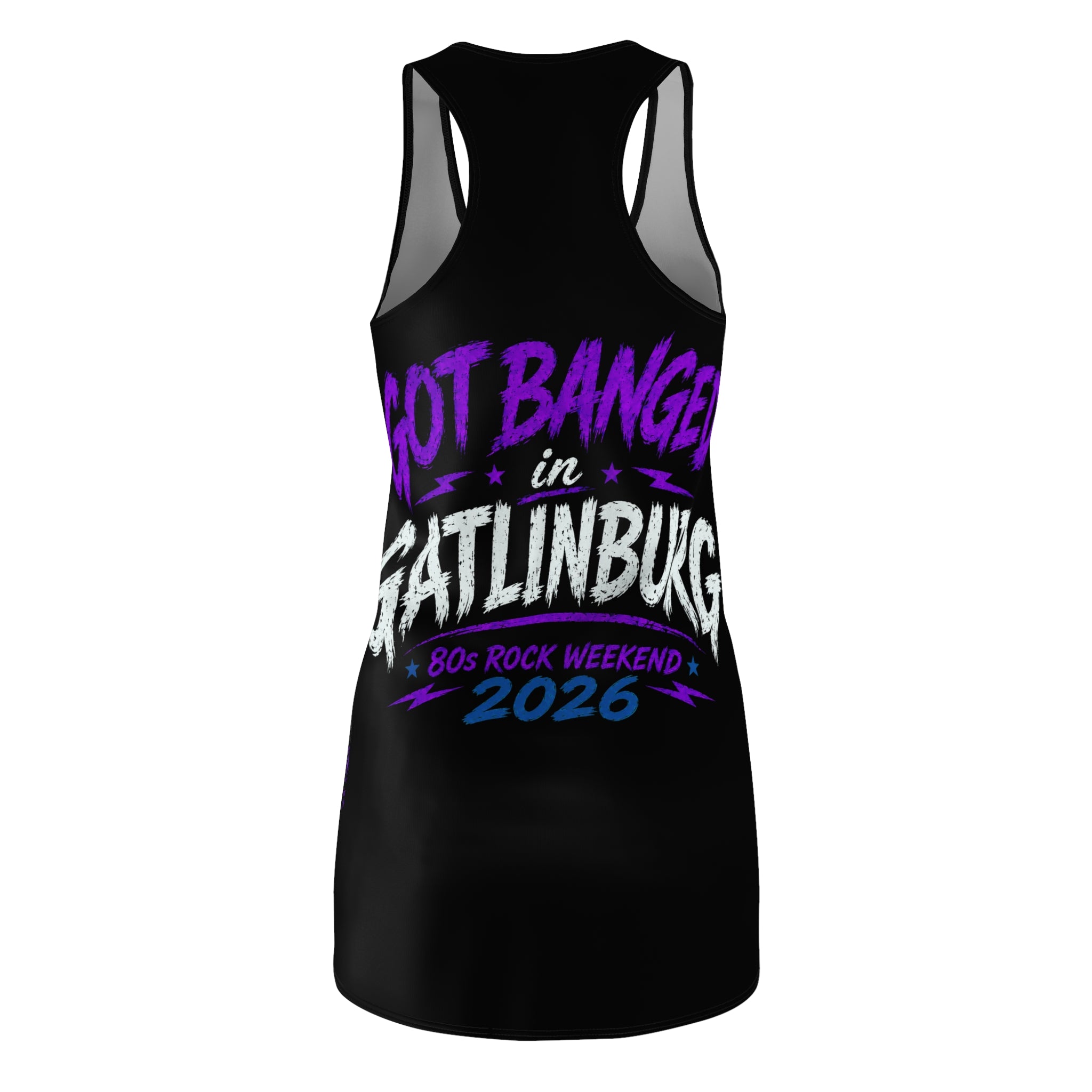 Got Banged in Gatlinburg, Dress, Racerback Tanned Rocker Pinup 80s Rock Weekend 2026
