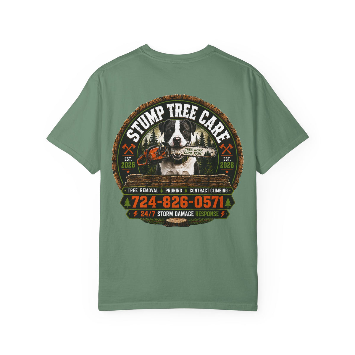 Stump Tree Care T-Shirt (Small Logo)