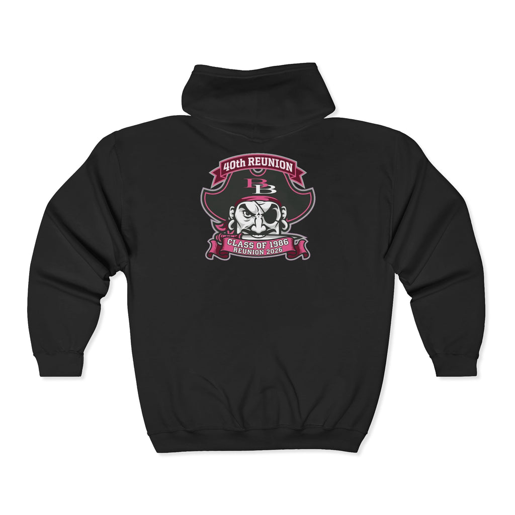 Official 40th Anniversary for the Class of 1986 Burrell High School Hoodie - 2026 Pink
