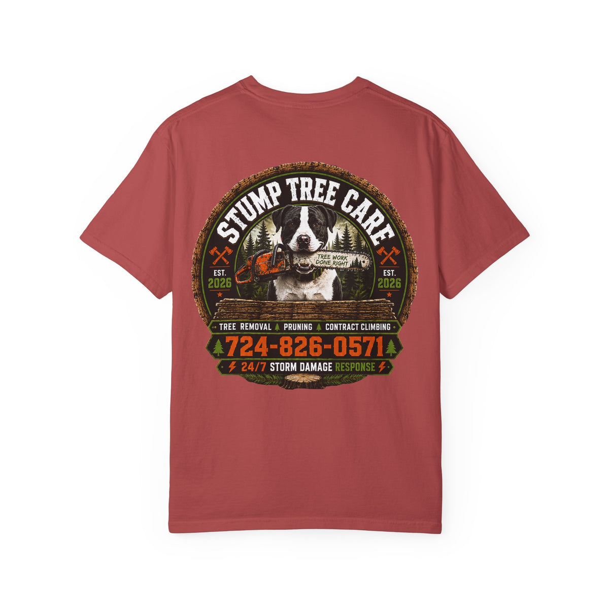 Stump Tree Care T-Shirt (Small Logo)