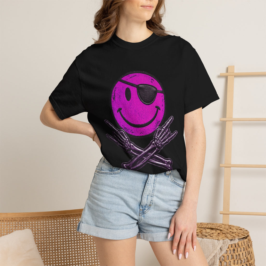 Patchey — Purple Eyepatch Smile T-Shirt