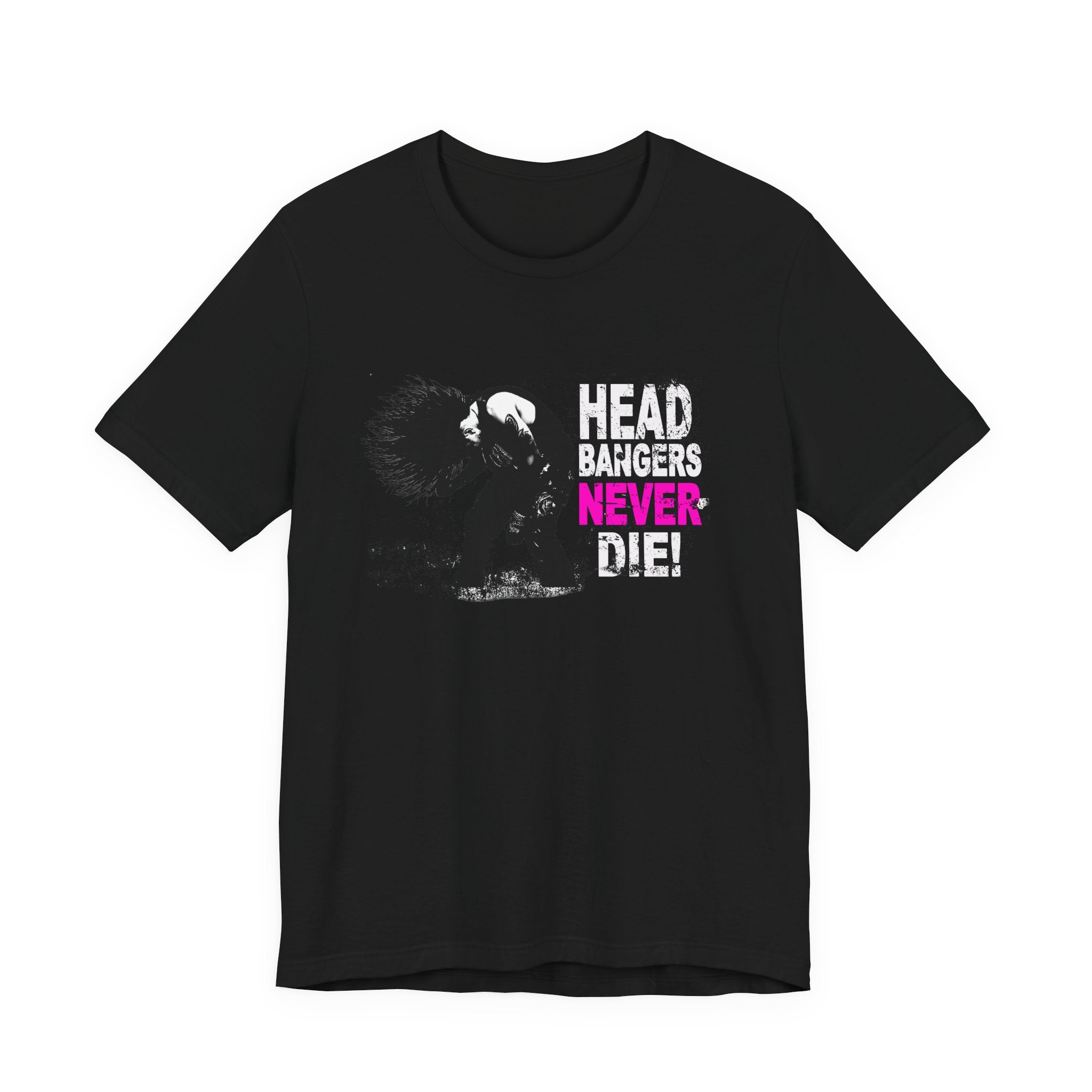 Head Bangers NEVER Die T-Shirt | Distressed Rock Tee | Edgy Graphic Shirt | Festival Outfit | Unisex Punk Style