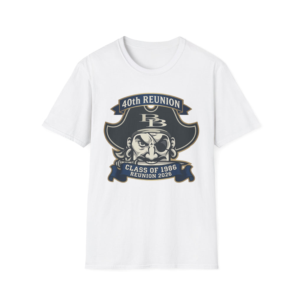 Official 40th Anniversary for the Class of 1986 Burrell High School T-Shirt - 2026 Blue/Gold