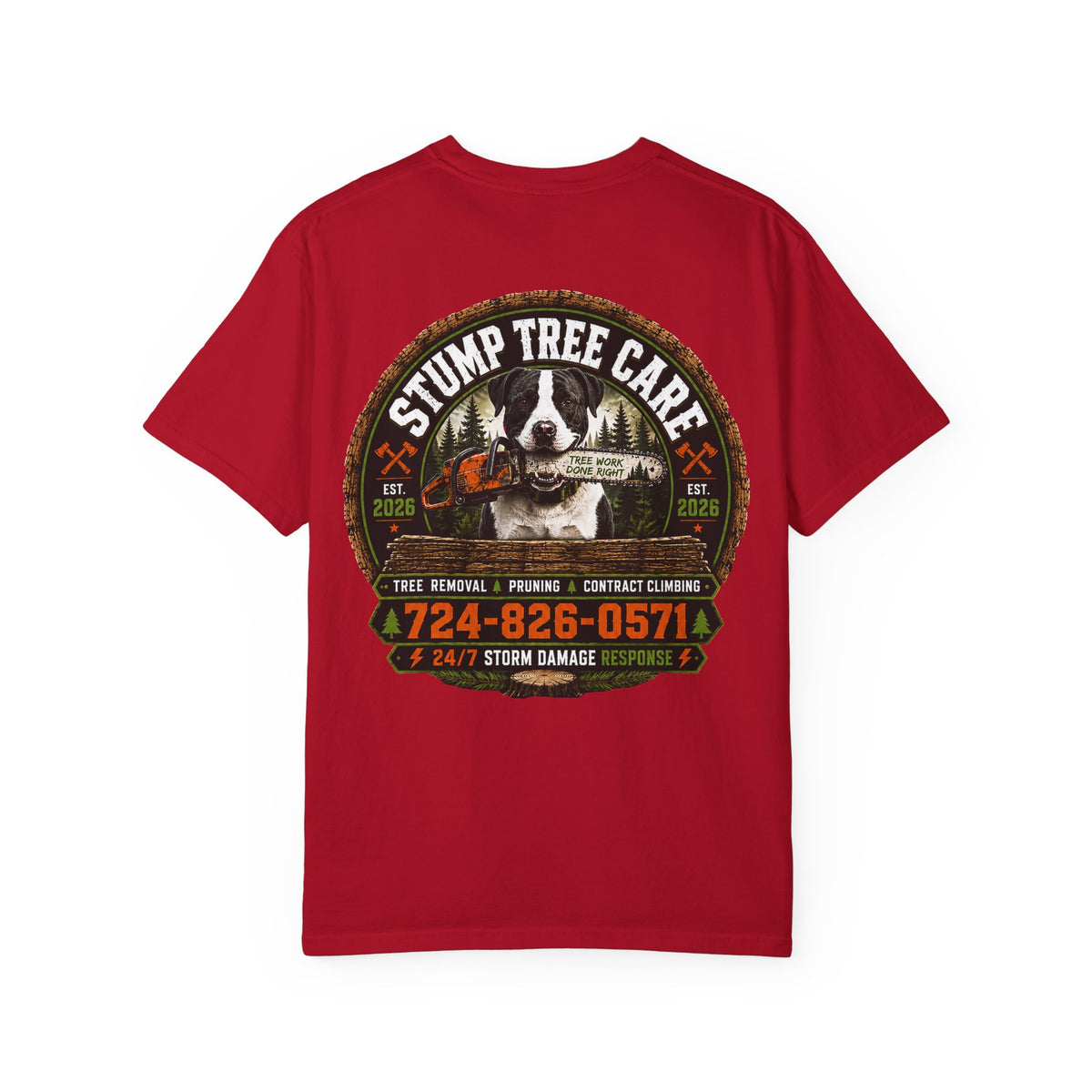 Stump Tree Care T-Shirt (Small Logo)