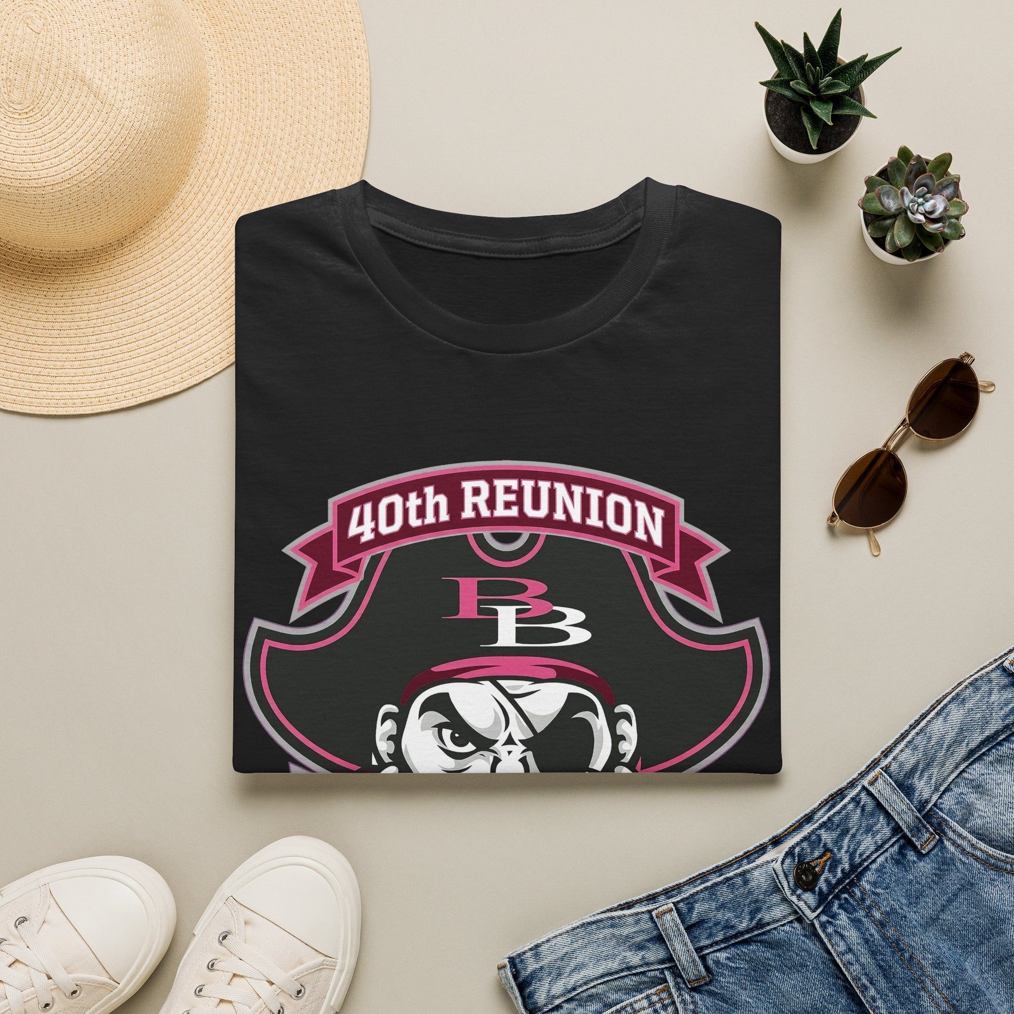 Official 40th Anniversary for the Class of 1986 Burrell High School T-Shirt - 2026 Pink