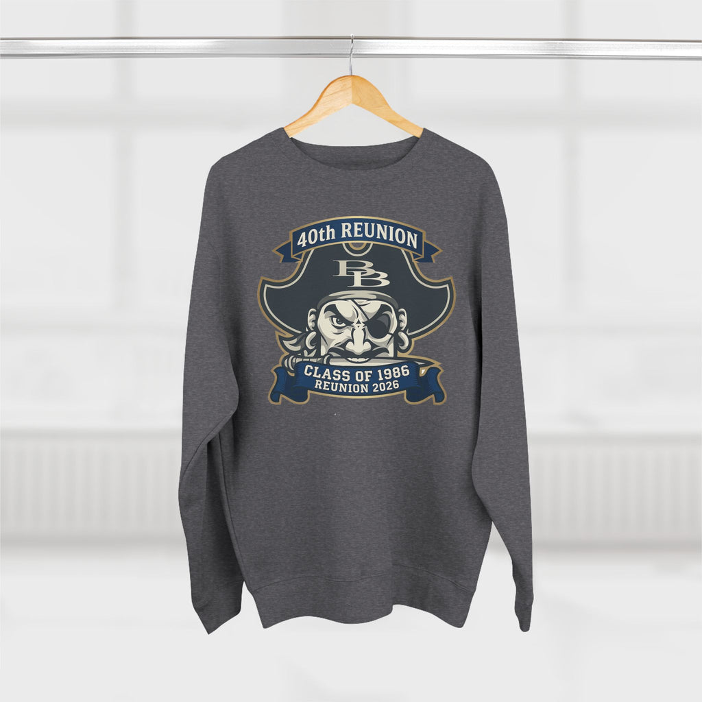 Official 40th Anniversary for the Class of 1986 Burrell High School Crewneck - 2026 Blue/Gold