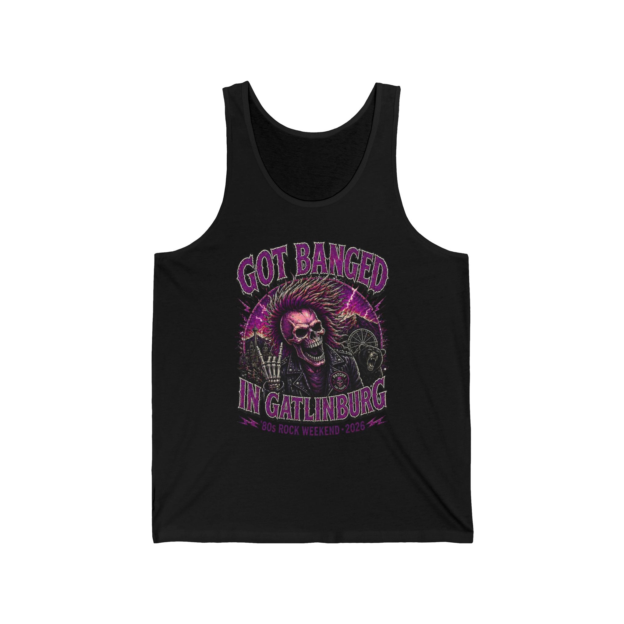 Got Banged Gatlinburg Dark Tank Top — Bachelorette Party Vacation Tee