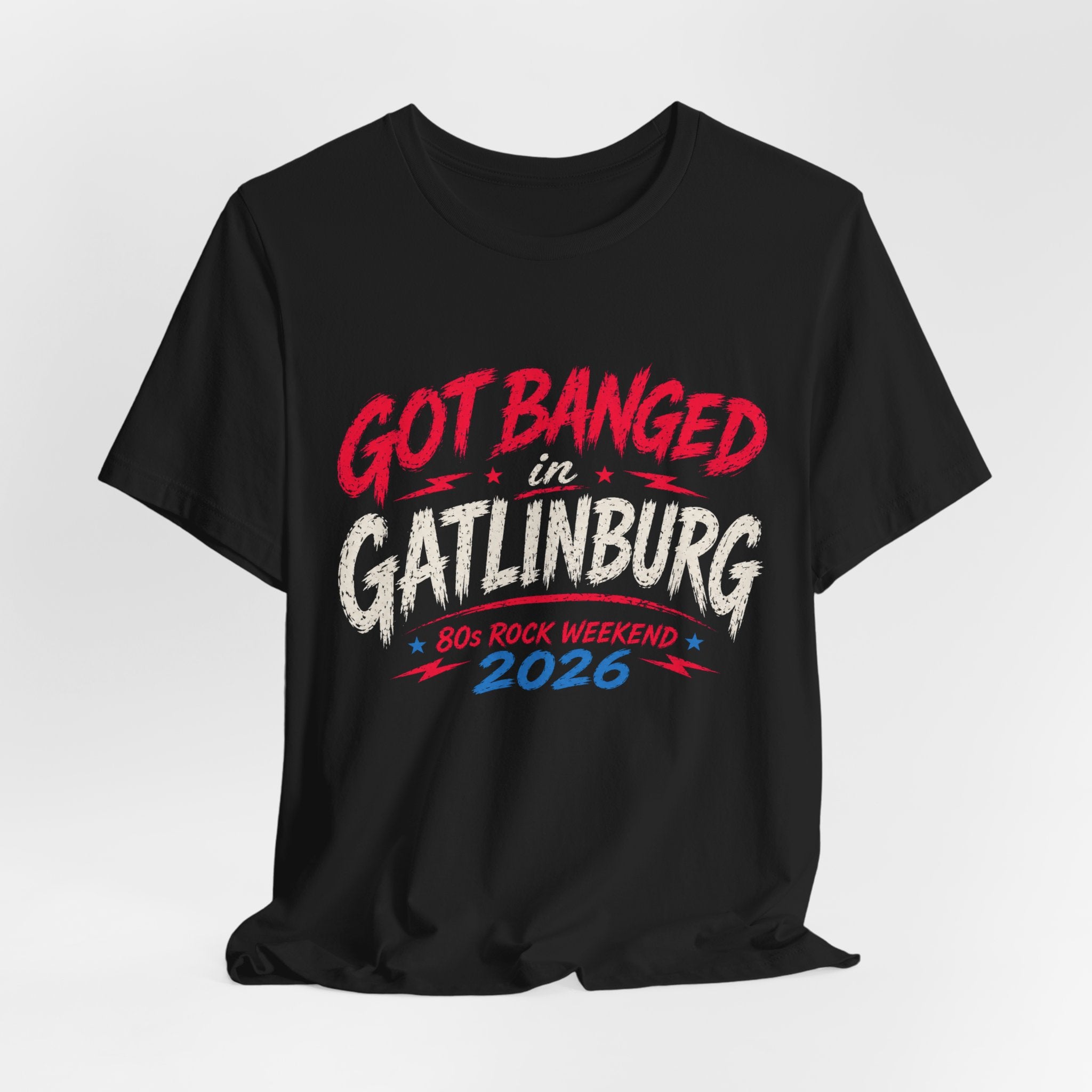 Got Banged in Gatlinburg Shirt, Funny Bear Survival Tee, 80s Rock Weekend Shirt, Skull Concert Shirt, Gatlinburg Tennessee Shirt