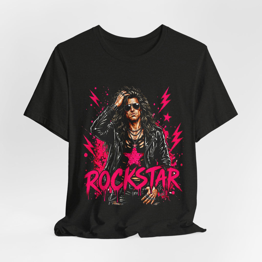 ROCKSTAR T-Shirt Dark Dude 80s Rock Style T-Shirt