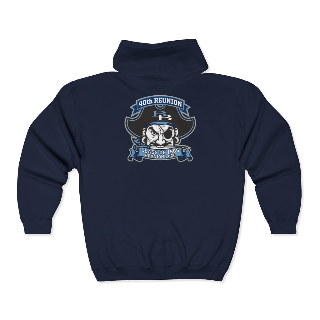 Official 40th Anniversary for the Class of 1986 Burrell High School Hoodie - 2026 Blue