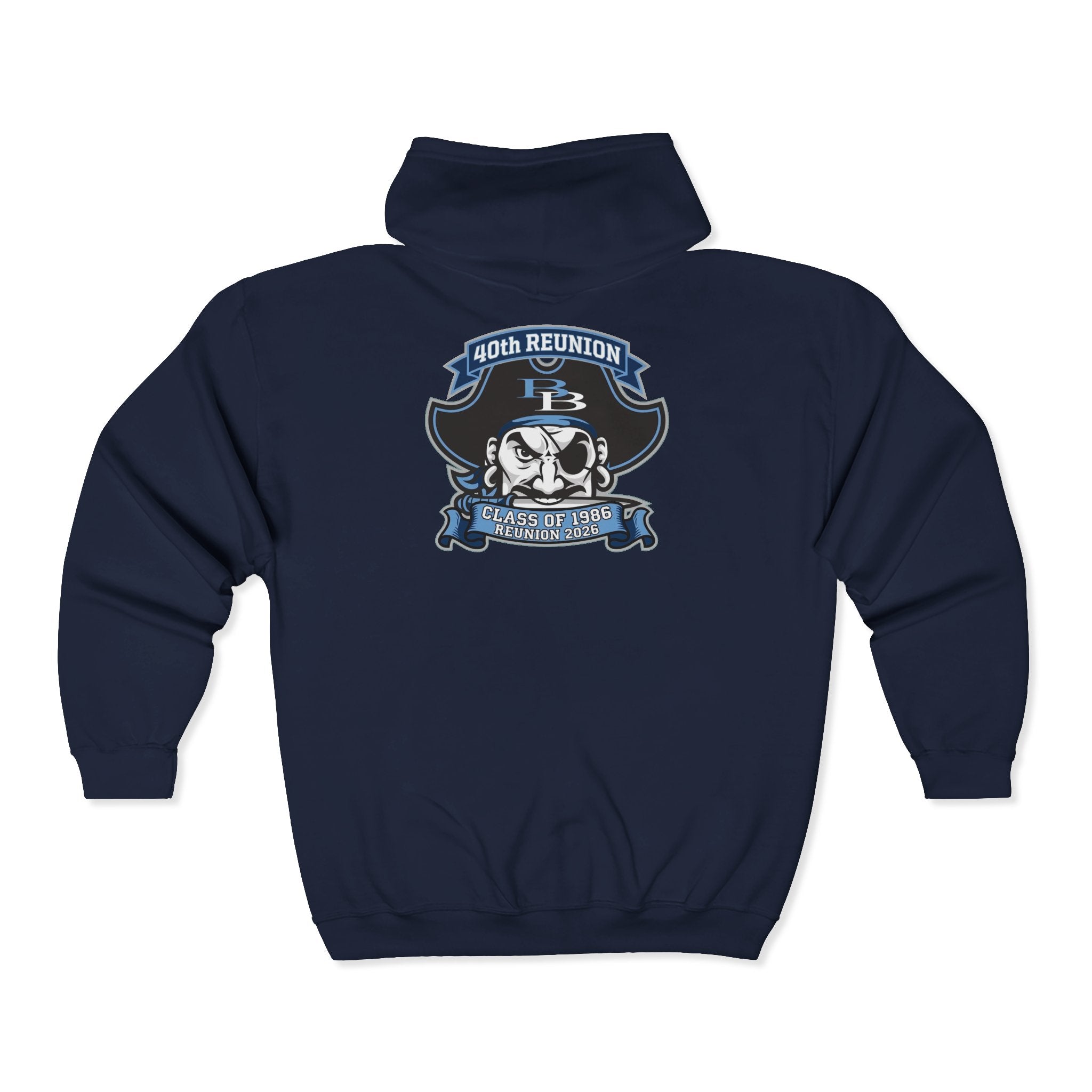 Official 40th Anniversary for the Class of 1986 Burrell High School Hoodie - 2026 Blue