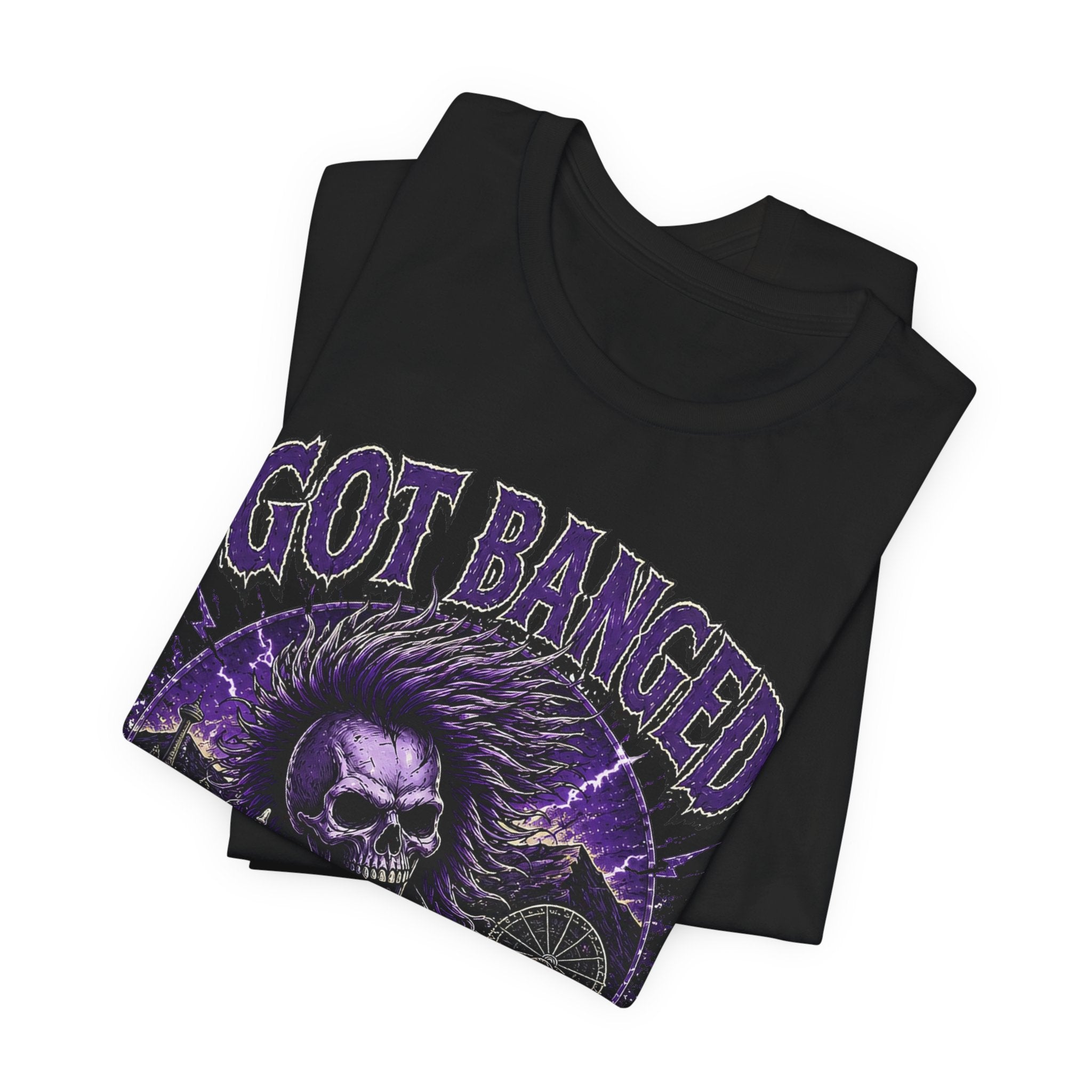 Purple Skull Rocker Shirt, Gothic Punk Graphic Tee, Dark Aesthetic Streetwear, Edgy Skeleton Shirt, Alternative Fashion Gift