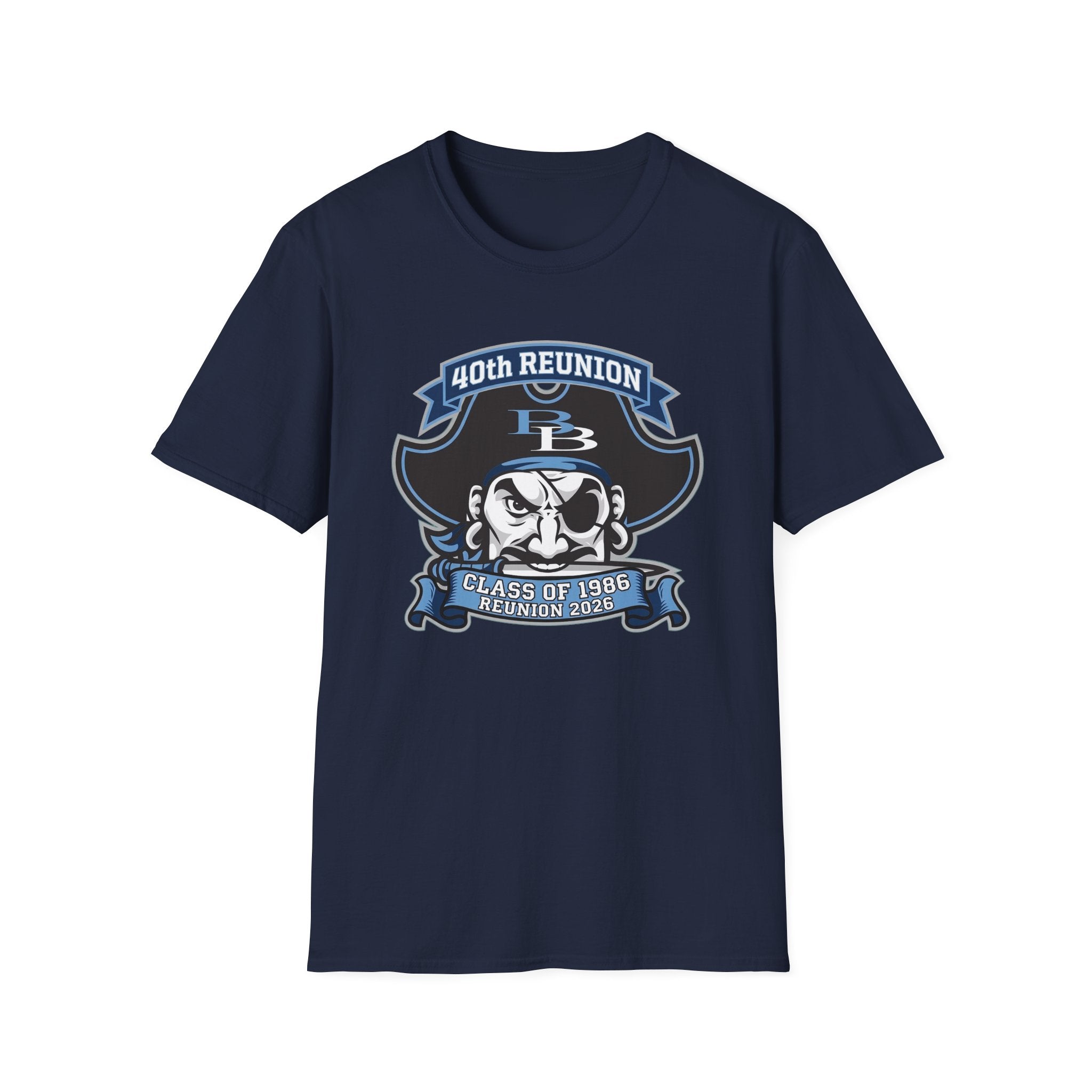 Official 40th Anniversary for the Class of 1986 Burrell High School T-Shirt - 2026 Blue