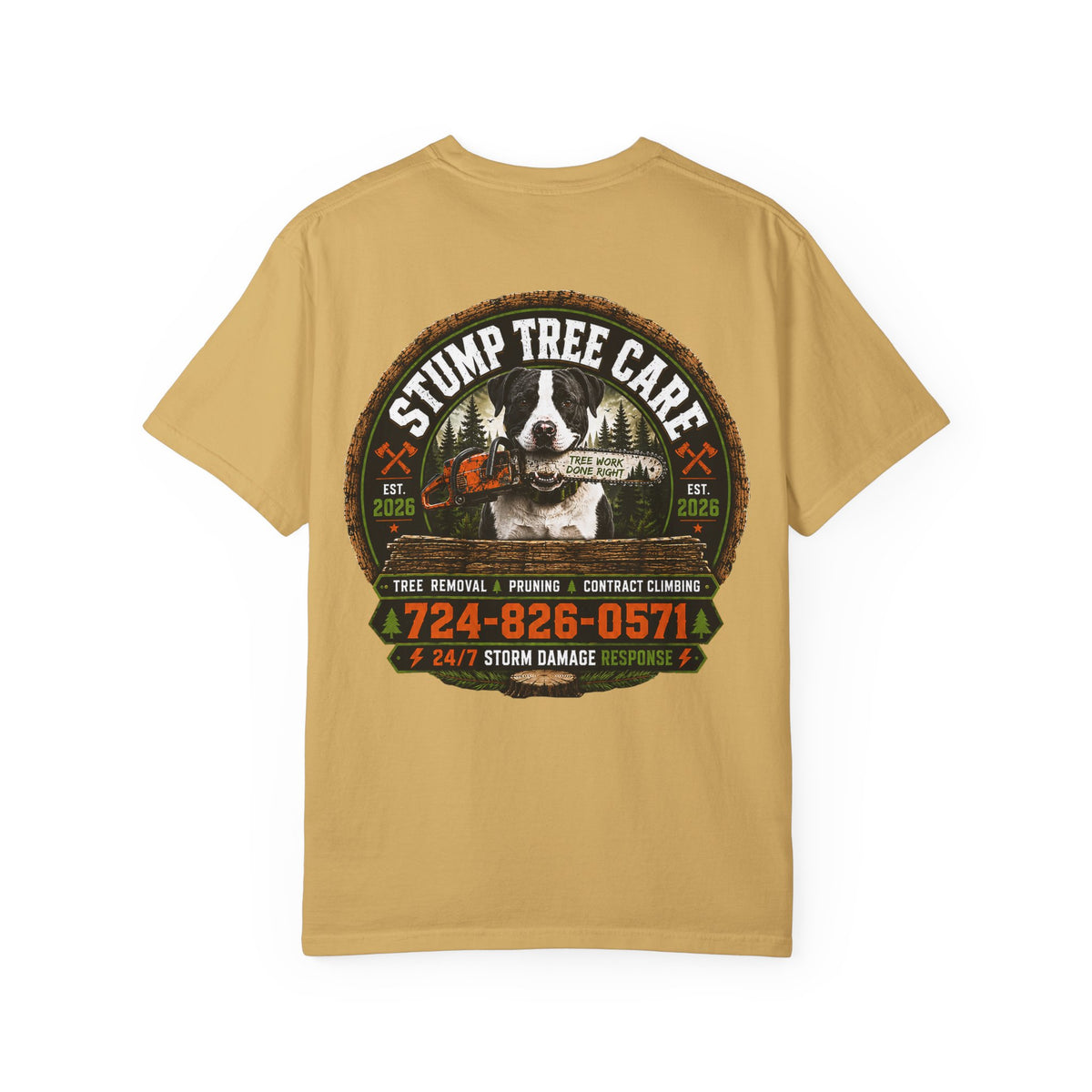 Stump Tree Care T-Shirt (Small Logo)