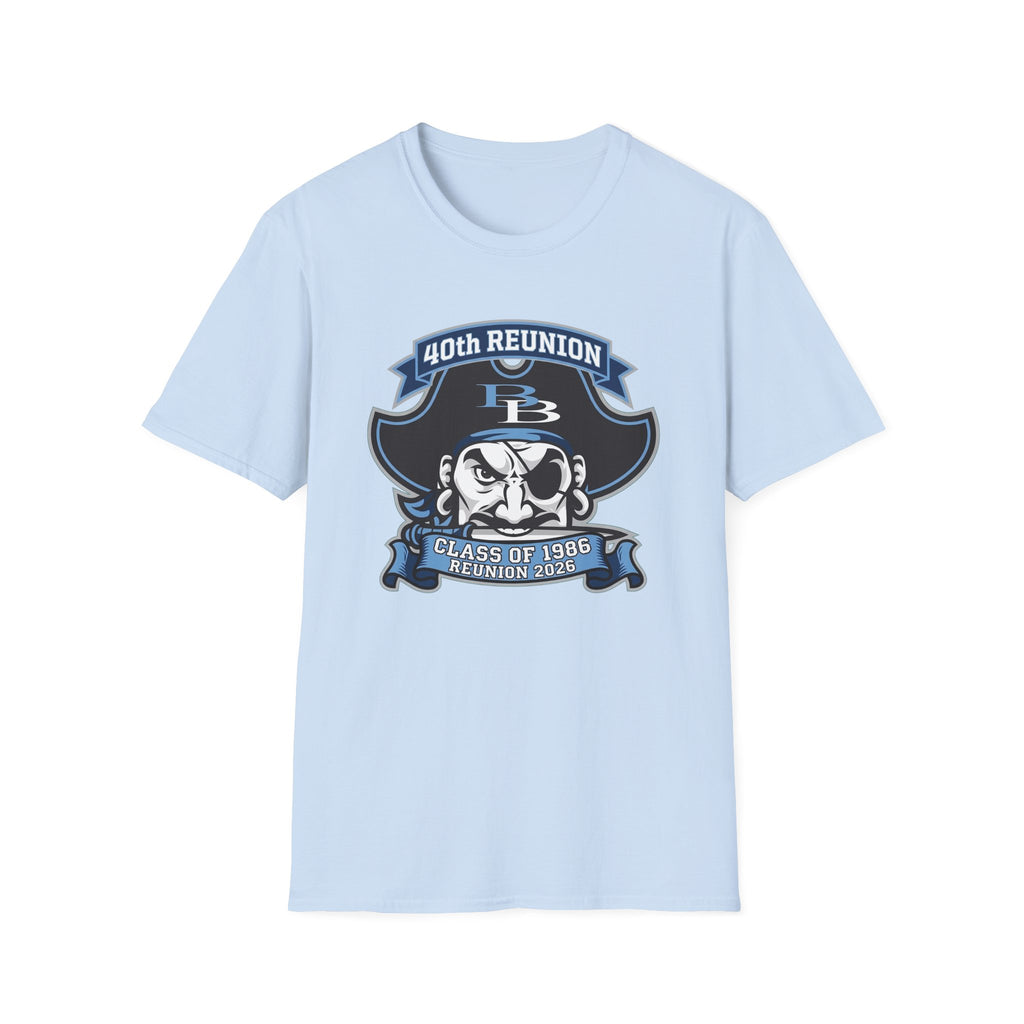 Official 40th Anniversary for the Class of 1986 Burrell High School T-Shirt - 2026 Blue