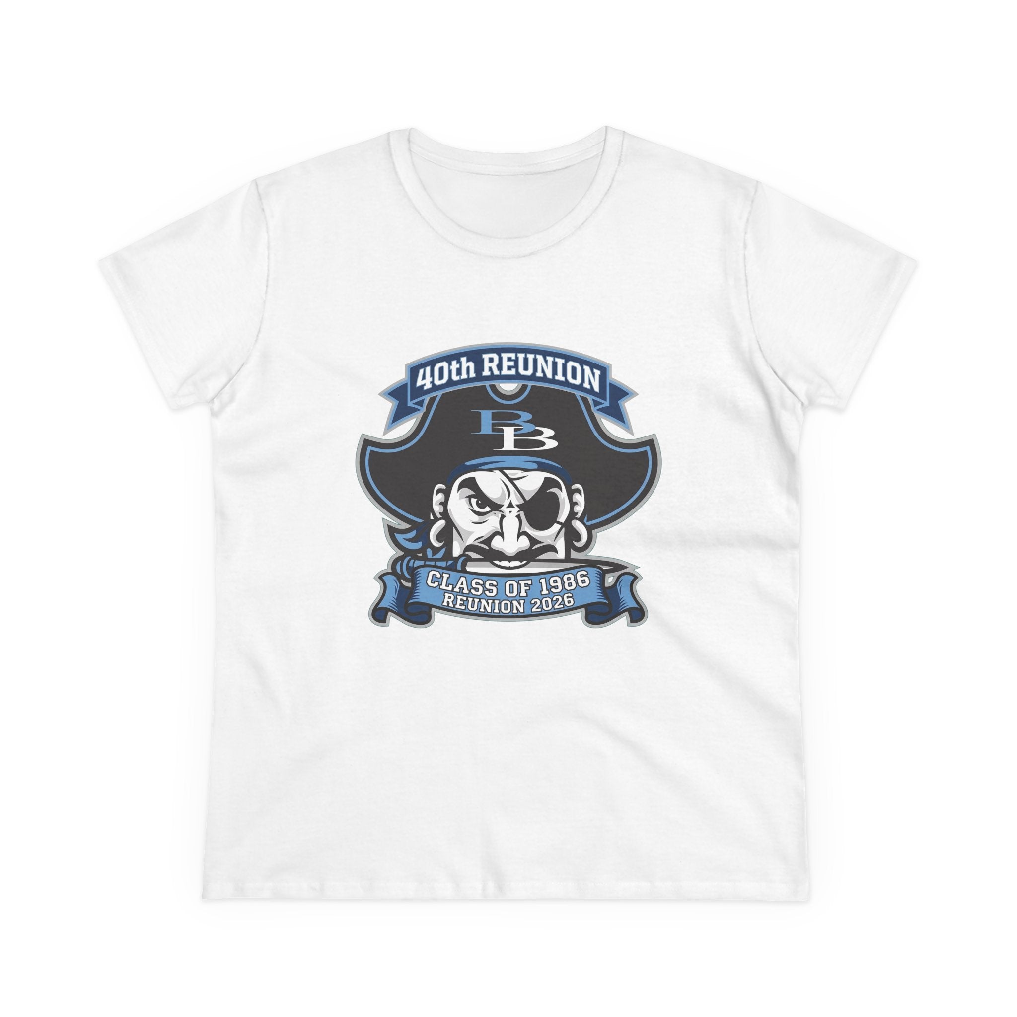 Pirate Mascot 40th Reunion Tee | Class of 1986 Reunion 2026