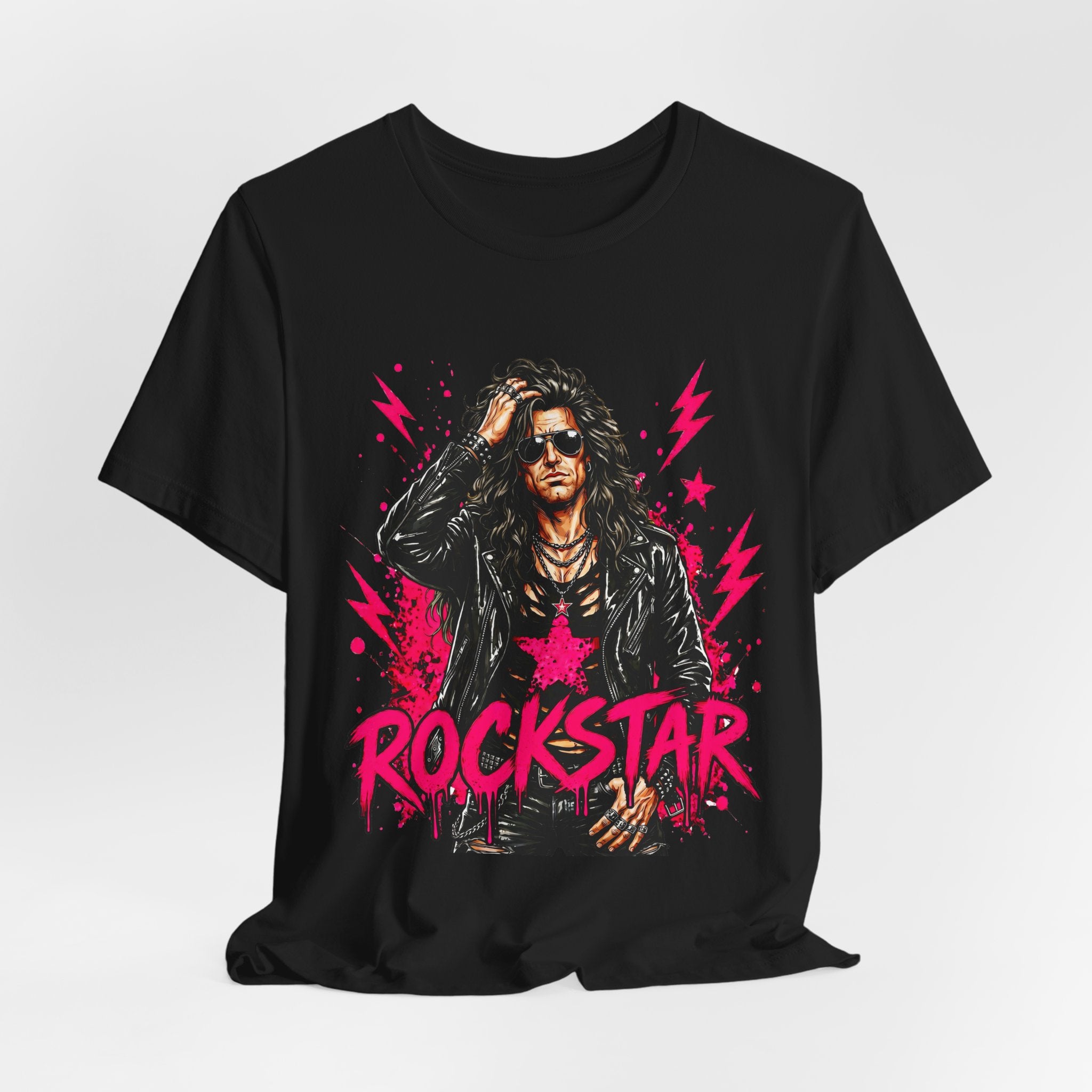 ROCKSTAR T-Shirt Dark Dude 80s Rock Style T-Shirt